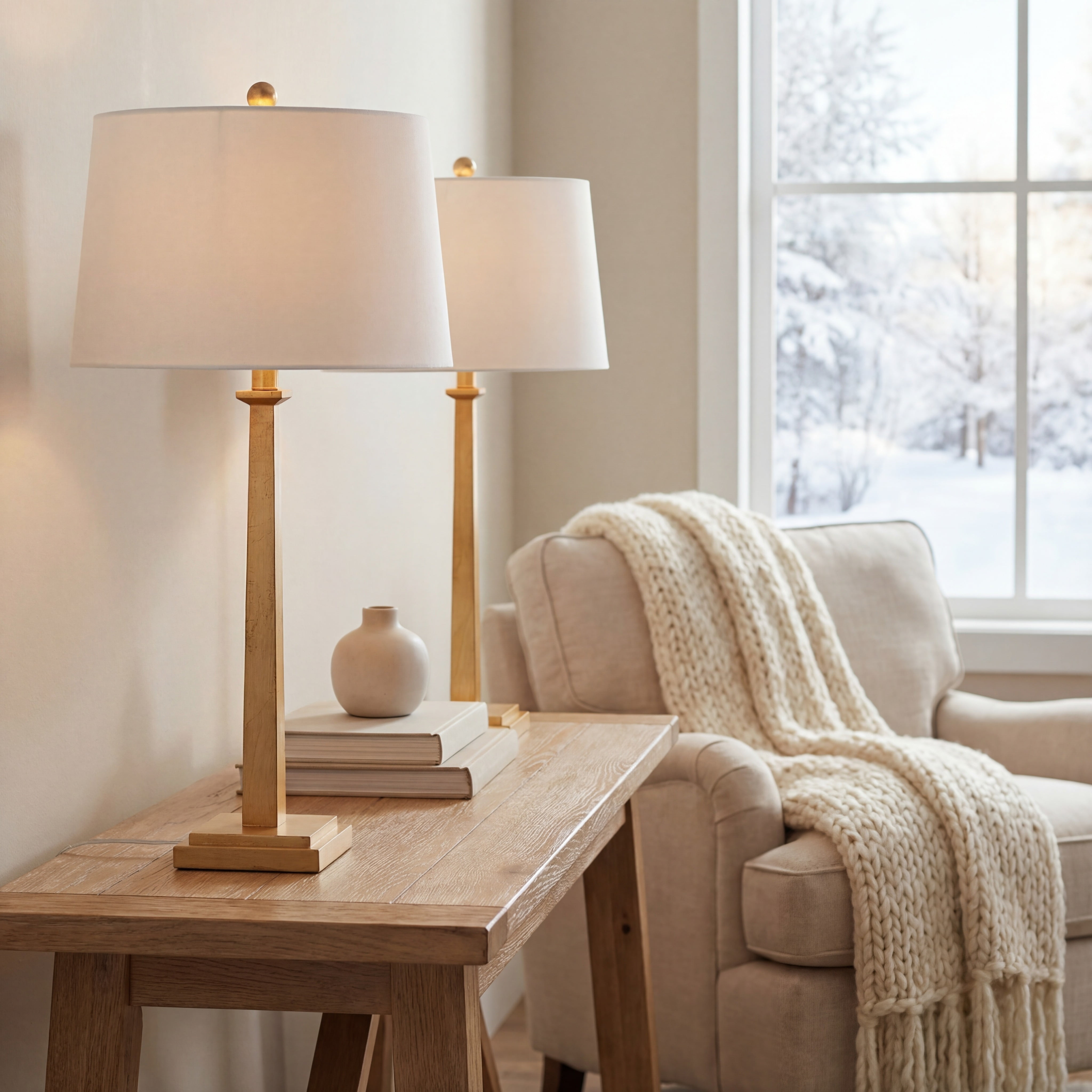 SAFAVIEH Andino Modern 31.5 In. High Table Lamp, Gold, Set of 2 - Image 13