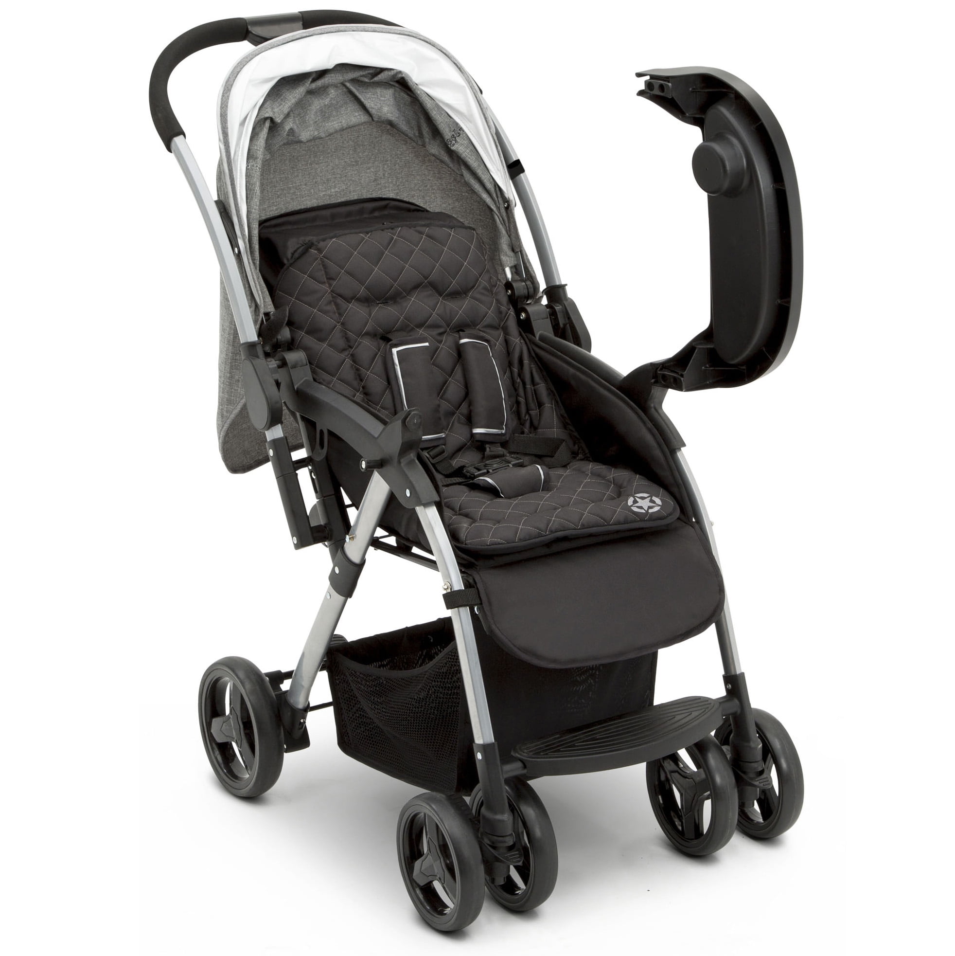 Jeep Unlimited Reversible Handle Stroller, Grey Tweed - Image 4