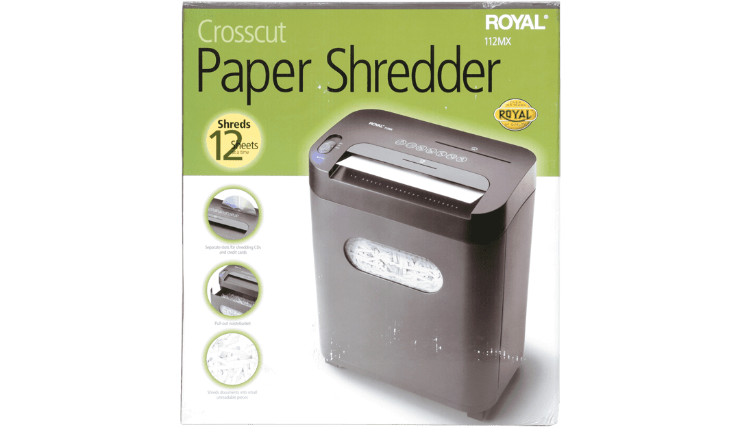 Royal 29186X 112MX 12-Sheet Crosscut Shredder - Image 8