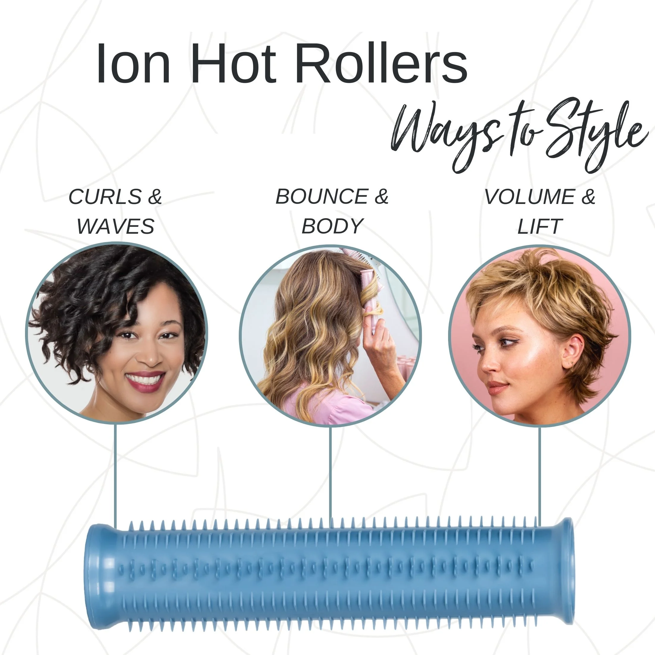 Calista Ion Hot Hair Rollers, 12 ct - Short - Image 5