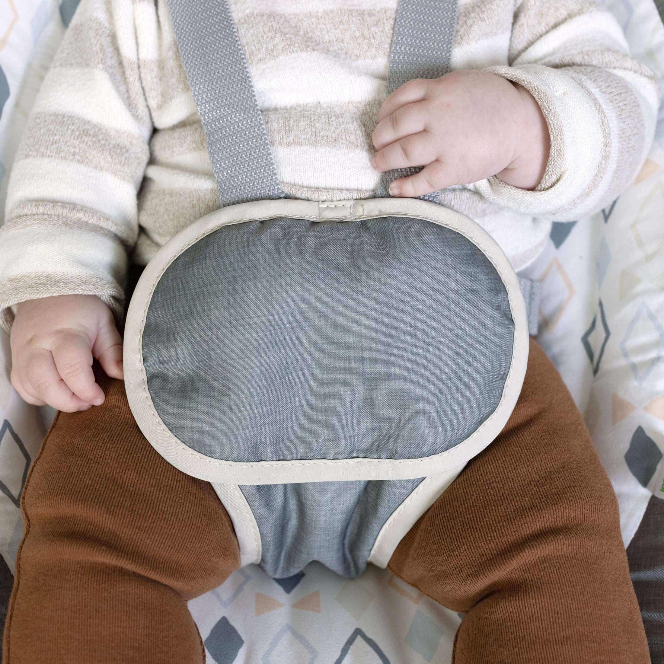 Ingenuity SimpleComfort Compact Soothing Swing Parker, Gray, Ages 0-9 Months - Image 4