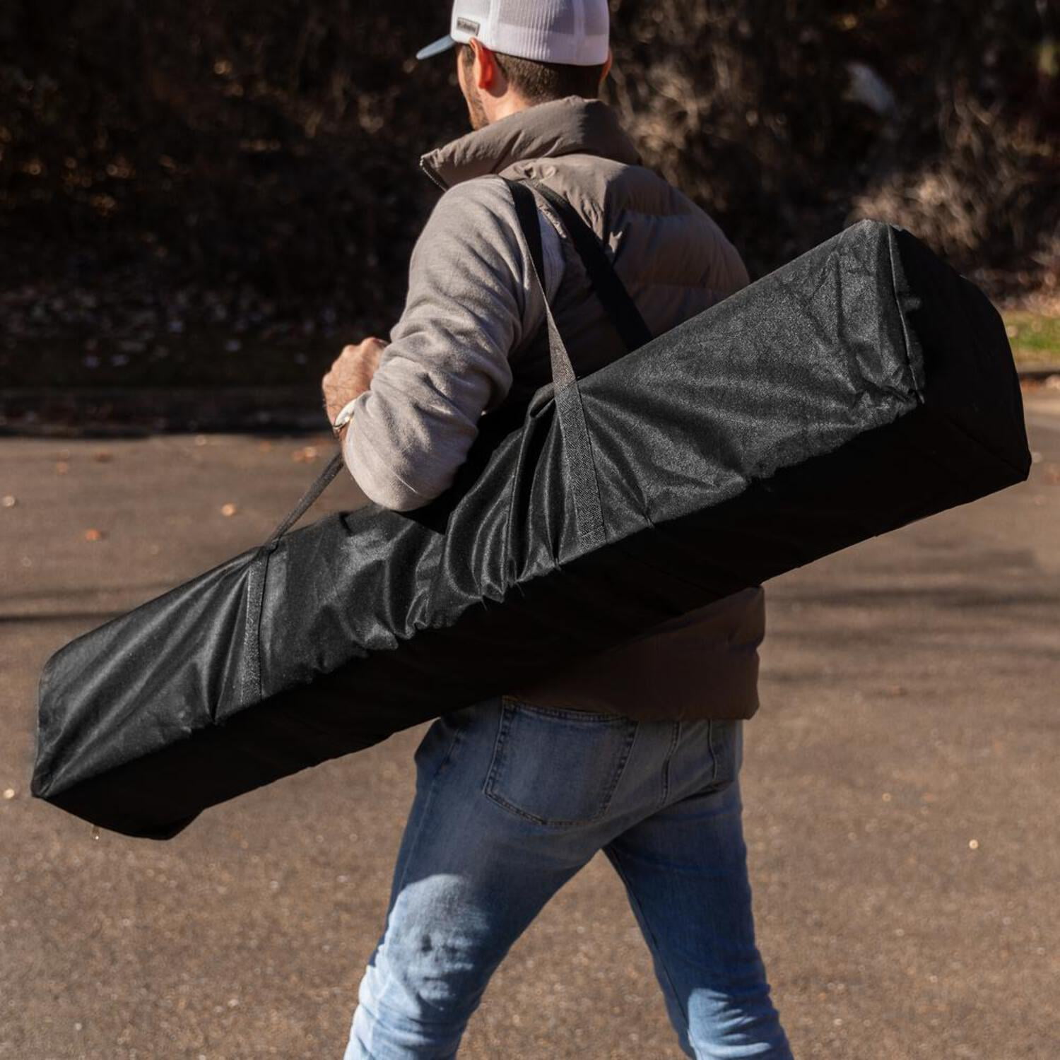 Flash Furniture Harris Collection 8' x8' Black Pop Up Canopy Tent - Image 2