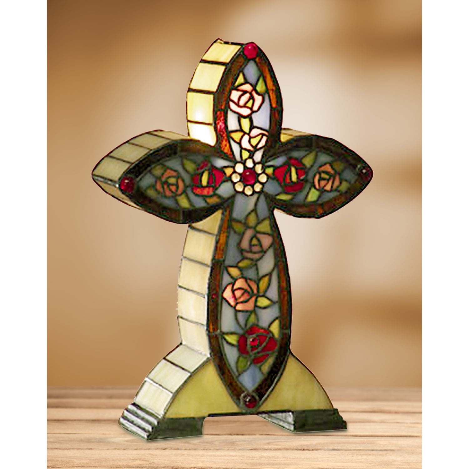 Dale Tiffany Flora Tiffany Cross Accent Lamp - Image 2