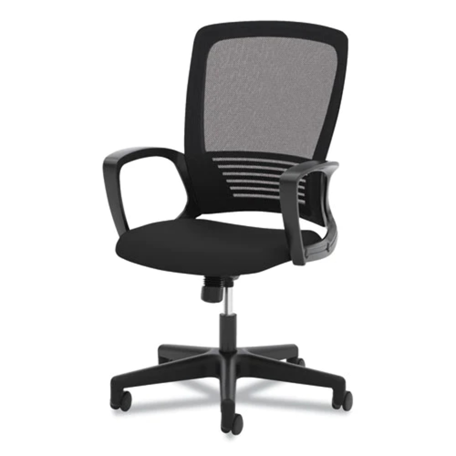 basyx VL525 Mesh High-Back Task Chair, Black - Image 2