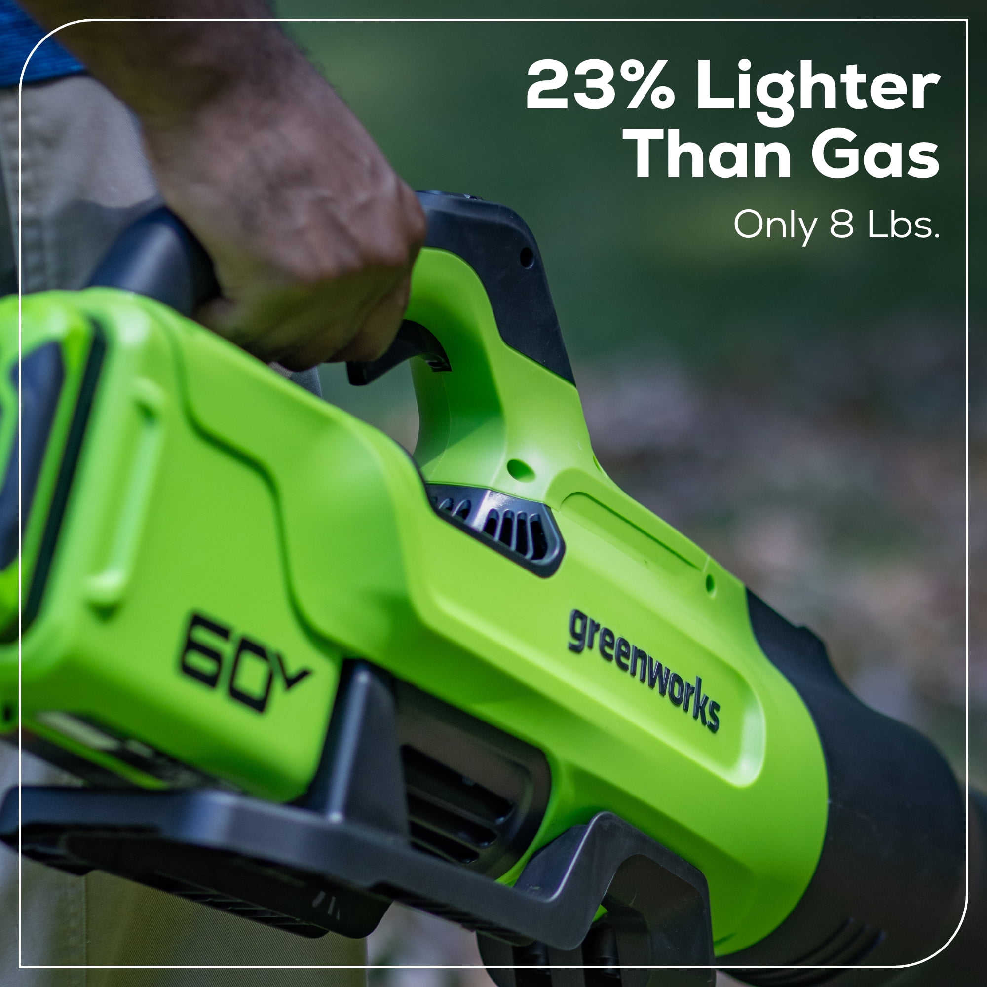 Greenworks 60V 16" String Trimmer & 750 cfm 180 mph Blower Combo + 2.5Ah Battery & Charger - Image 12