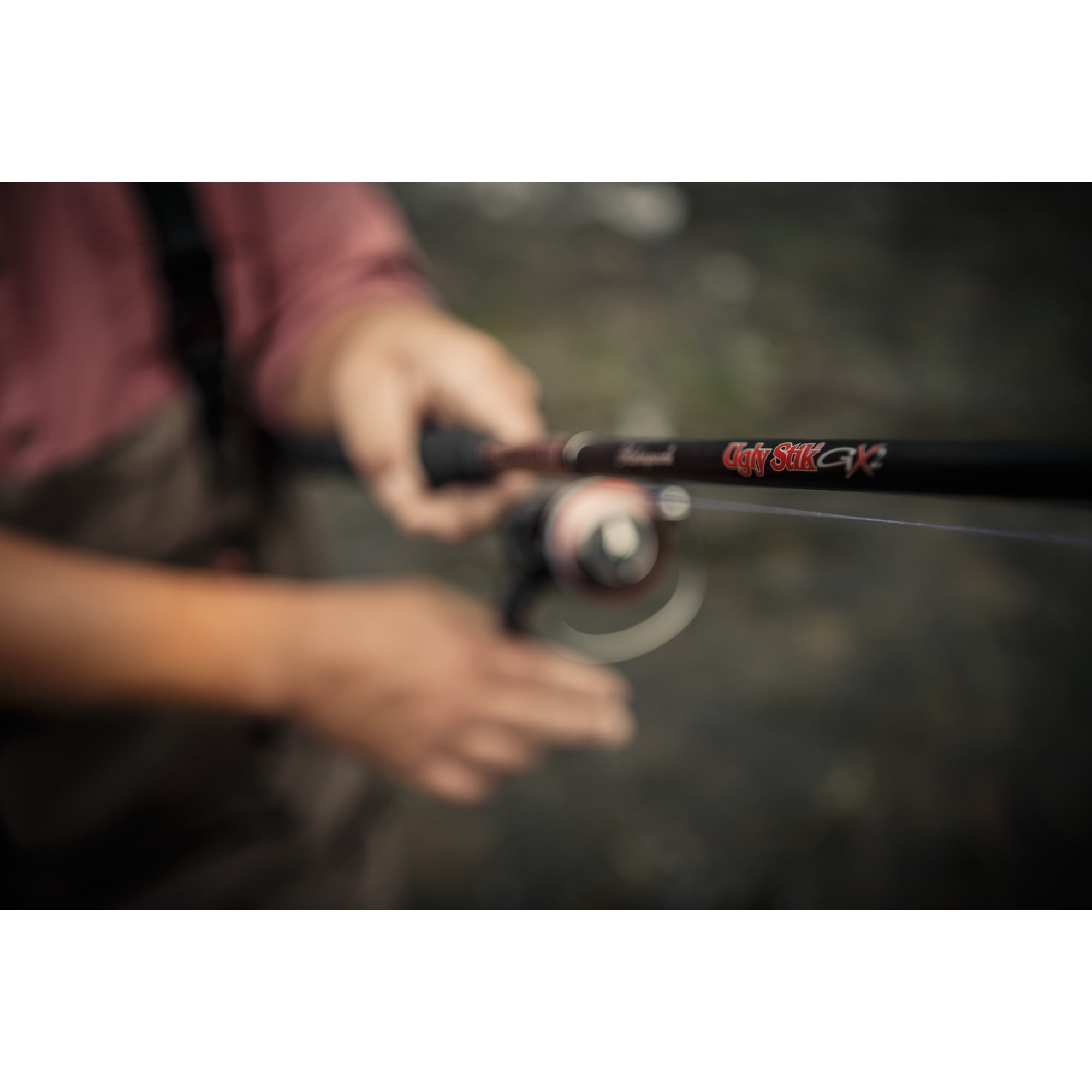 Ugly Stik 6’ GX2 Spincast Fishing Rod and Reel Spinning Combo - Image 3