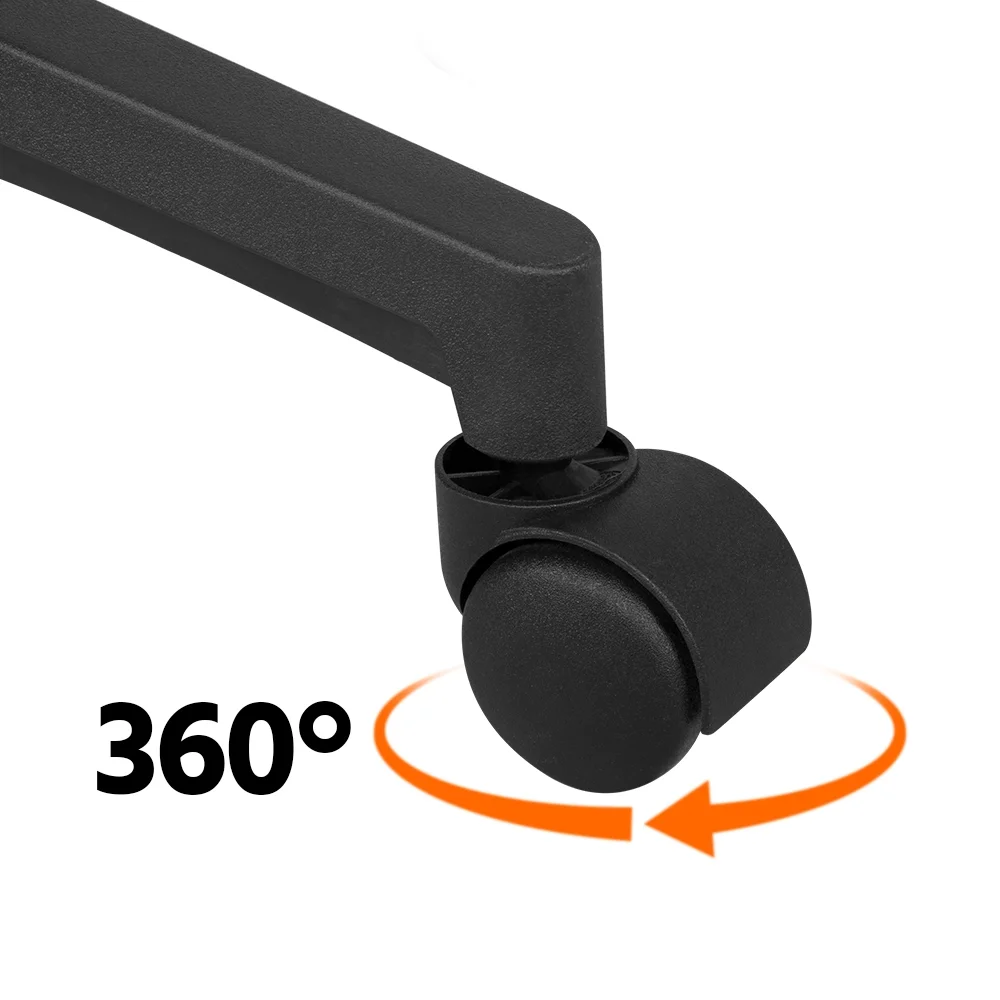 Renwick Midback Ergonomic Office Chair with Faux Leather Seat, Set of 2, Brown - Image 3