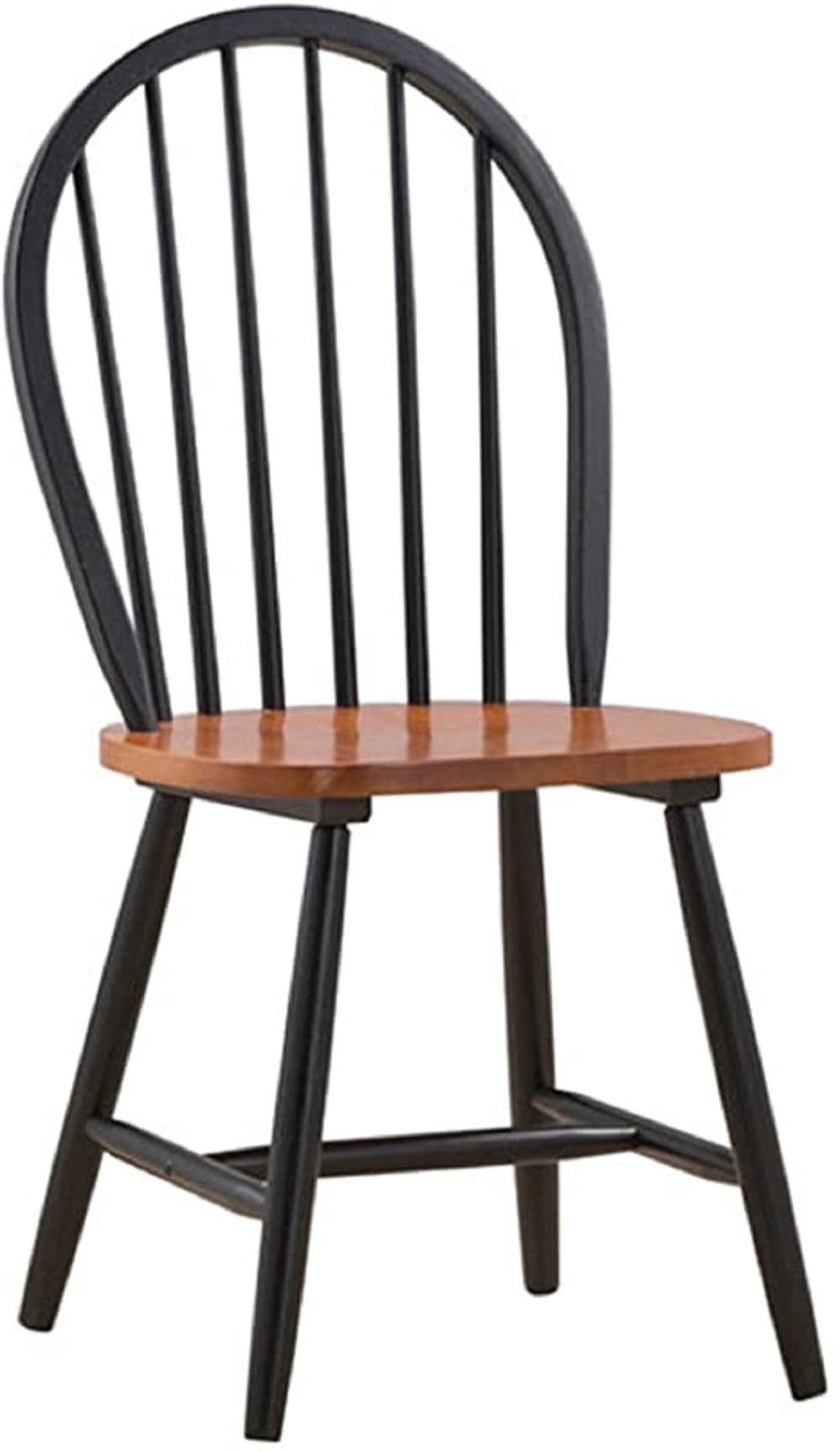 Boraam Windsor Wood Dining Room Side Chairs - Set of 2 - Black and Cherry Finish - Image 3