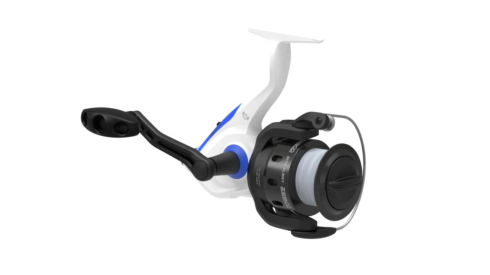 Zebco Salt Fisher Bite Alert Spinning Reel and Fishing Rod Combo, 7-Foot 2-Piece Rod, Size 60 Reel, Blue/White/Black - Image 5