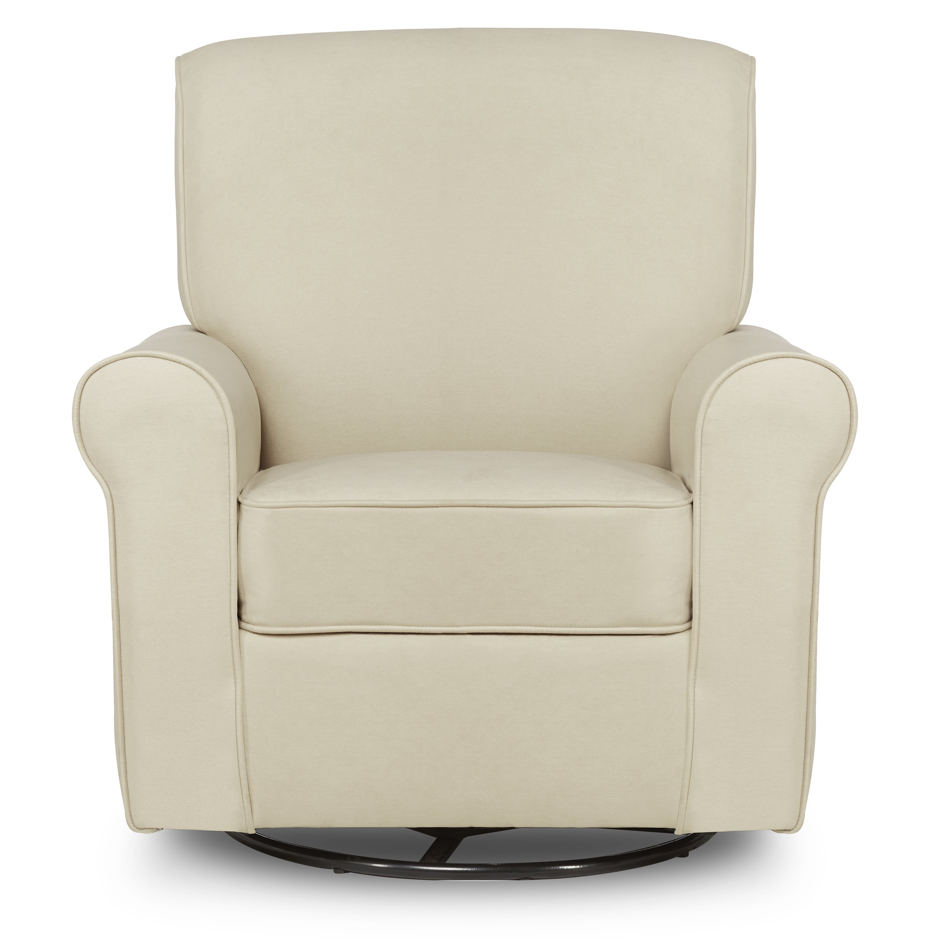 Evolur London Upholstered 360 Swivel l Glider I Rocker I Nursery Glider I Durable Soft Fabric in Beige - Image 12
