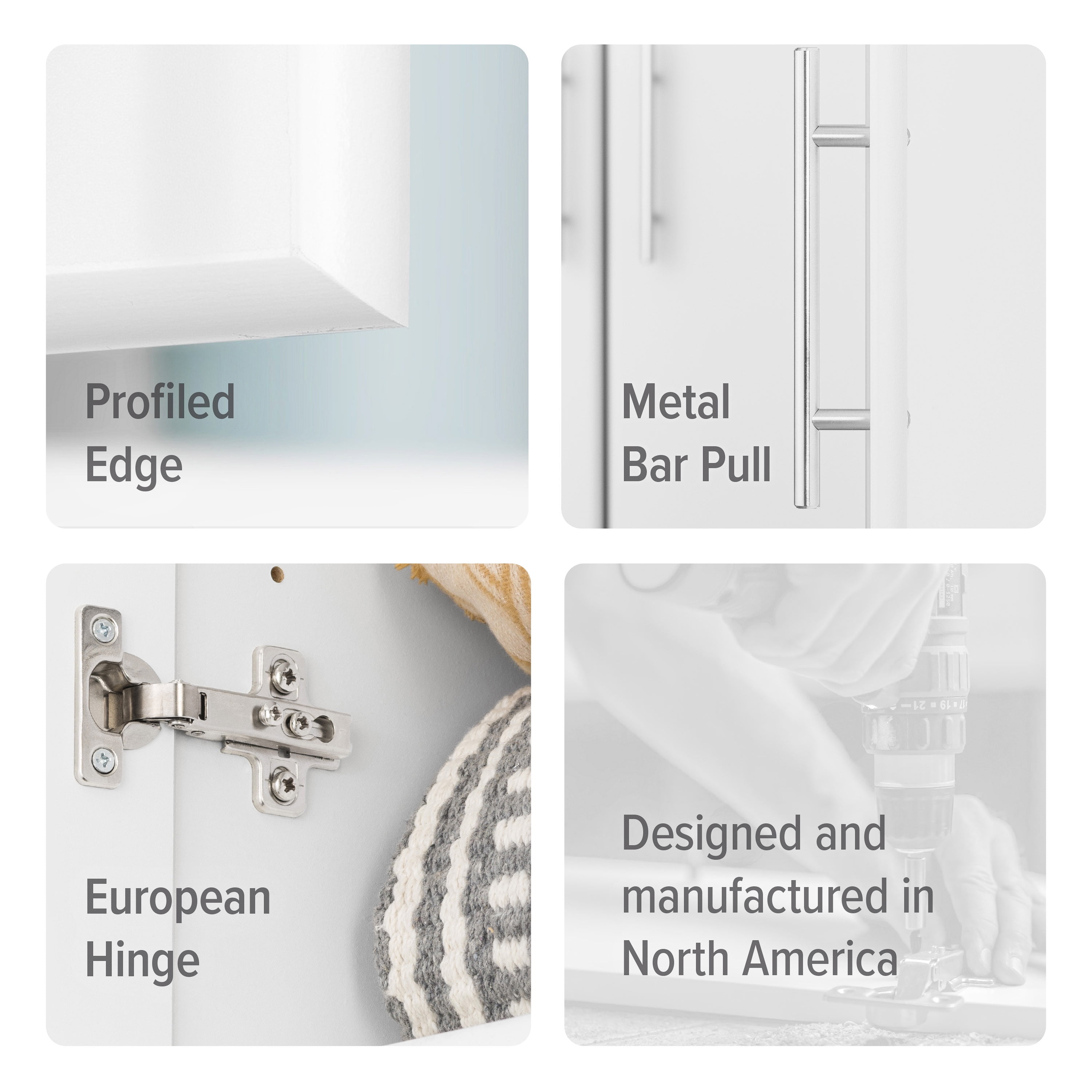 Prepac Elite 32 in. W x 24 in. H x 16 in. D Stackable Wall Cabinet, White - Image 4