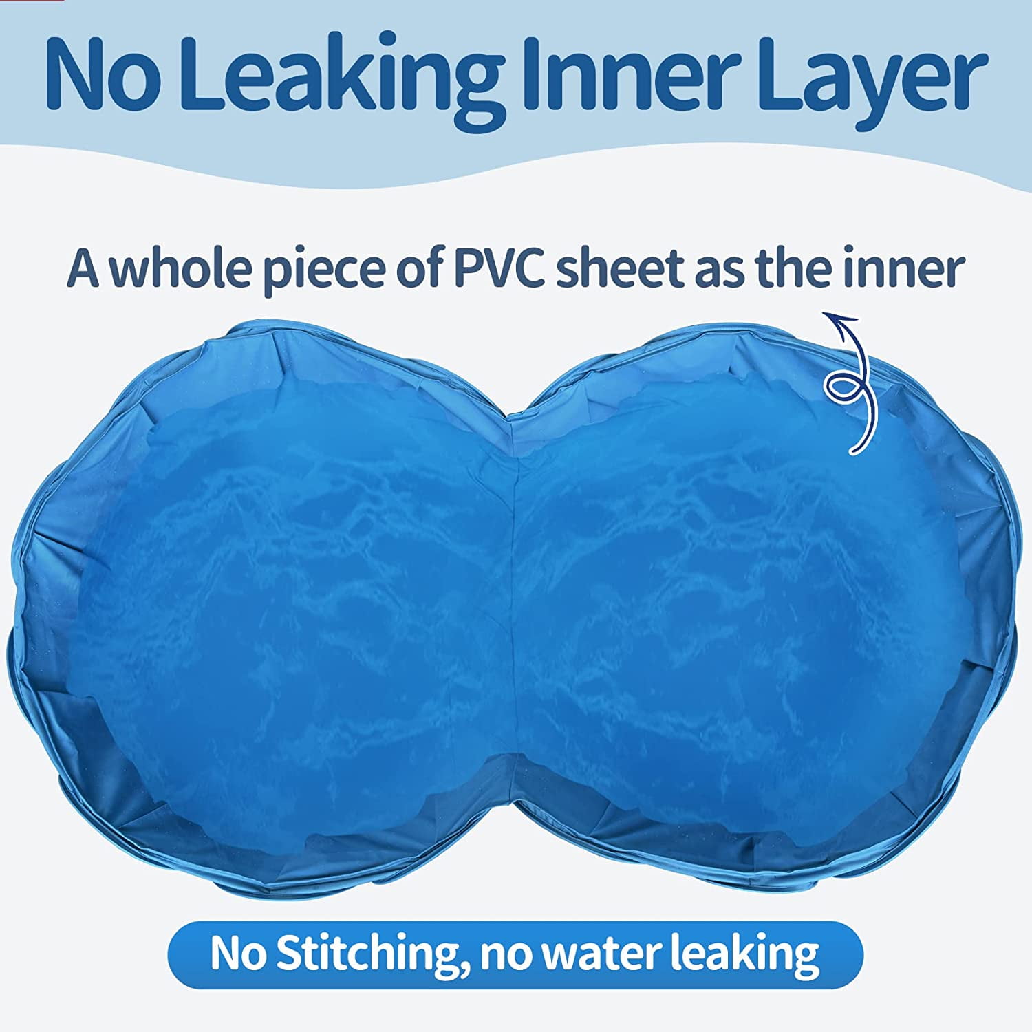 Pet Double Swimming Pool Dog Bathing Tub Indoor Outdoor Pond Ball Pit - Image 6