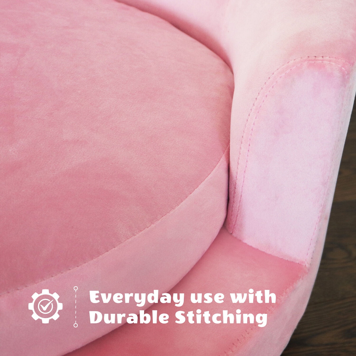 Critter Sitters 28-In. Elegant Pink Faux-Velvet Circular Pet Bed for Small to Medium-Sized Dogs and Cats - Image 4