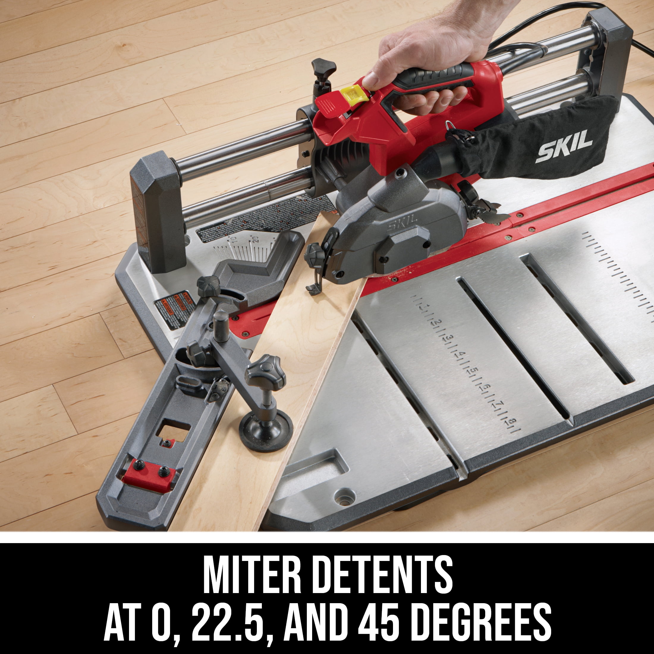 SKIL 3601-02 7 Amp Floor Saw with Lightweight Design for Transport, Miter Detents at 0, 22.5, and 45 Degrees - Image 2