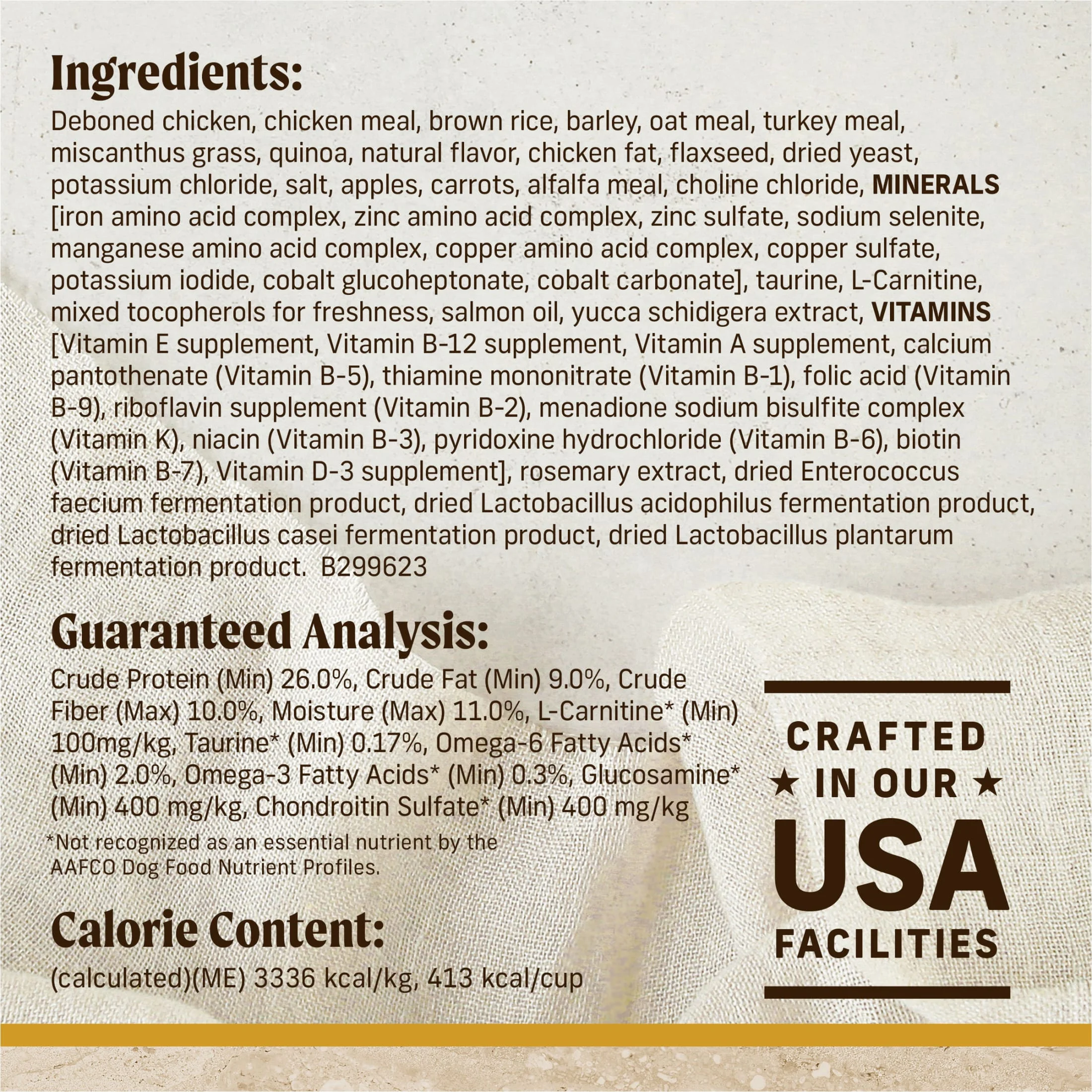 Merrick Healthy Grains Premium Adult Dry Dog Food, Wholesome And Natural Kibble With Chicken And Brown Rice, 33.0 lb. Bag - Image 2