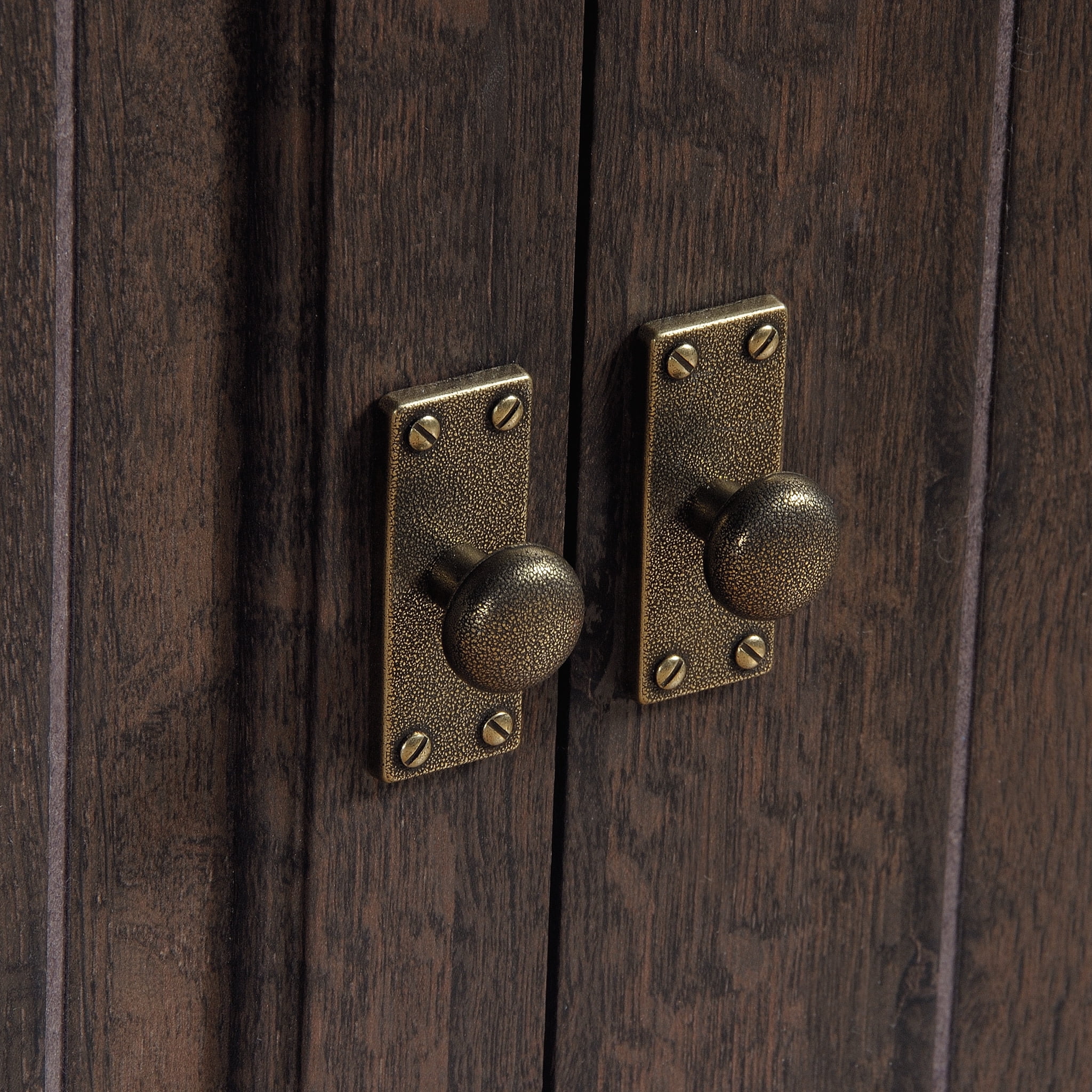 Sauder Costa Library Base Cabinet, Coffee Oak Finish - Image 4