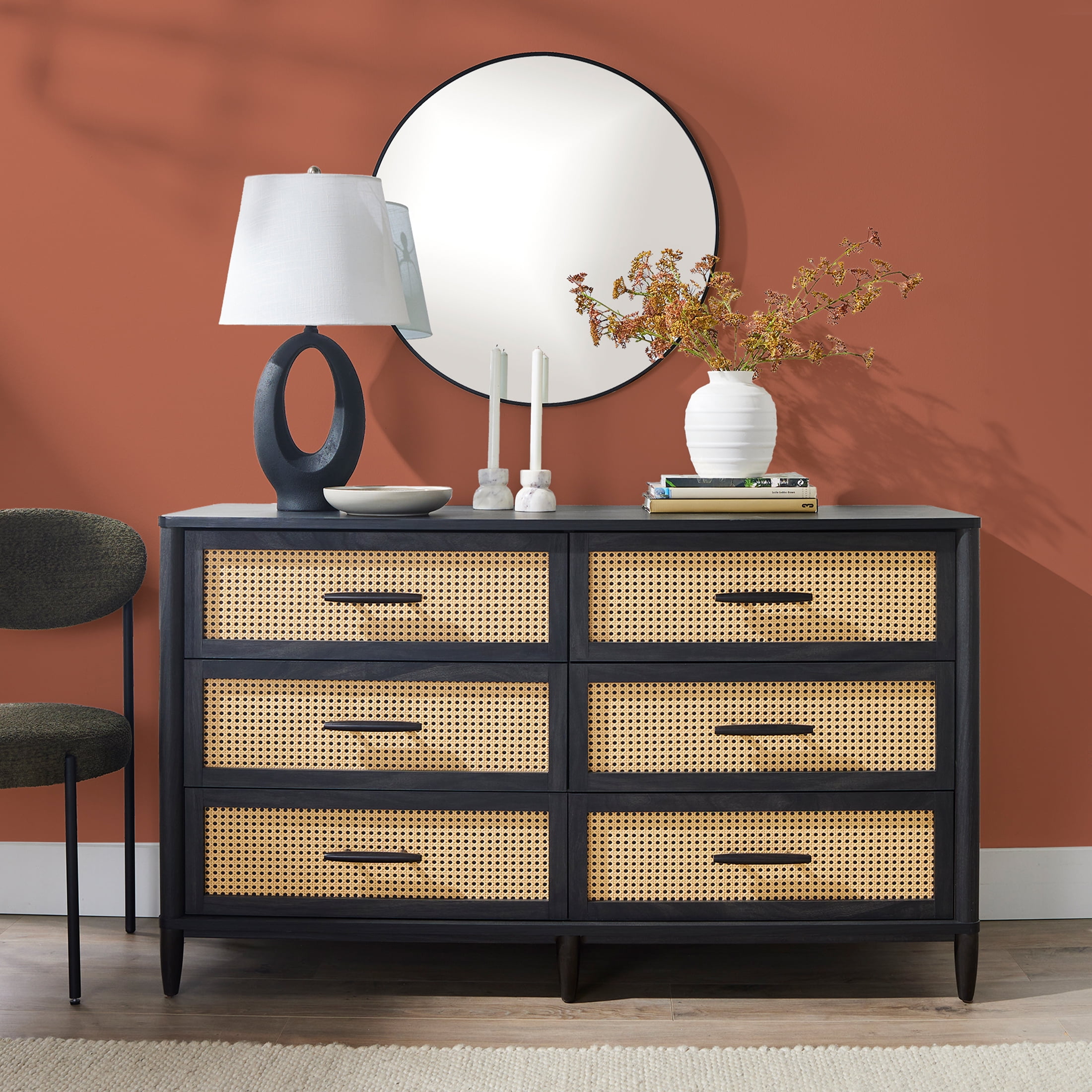 Better Homes & Gardens Boucle Dining Chairs, Olive, 2 Pack - Image 9