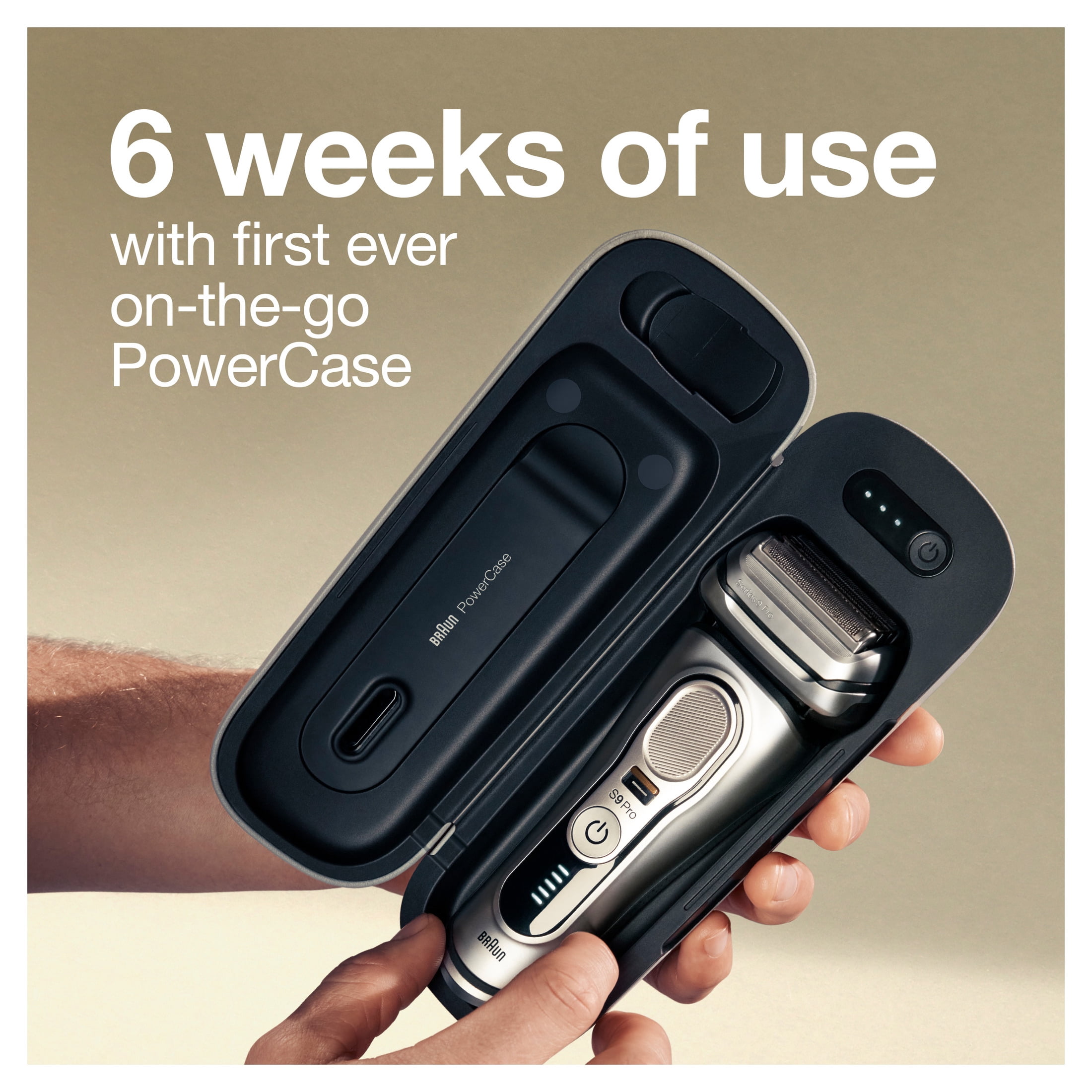 Braun Series 9 Pro Electric Razor for Men with PowerCase, Clean Station, Rechargeable Wet Dry Shaver, 9477cc - Image 9