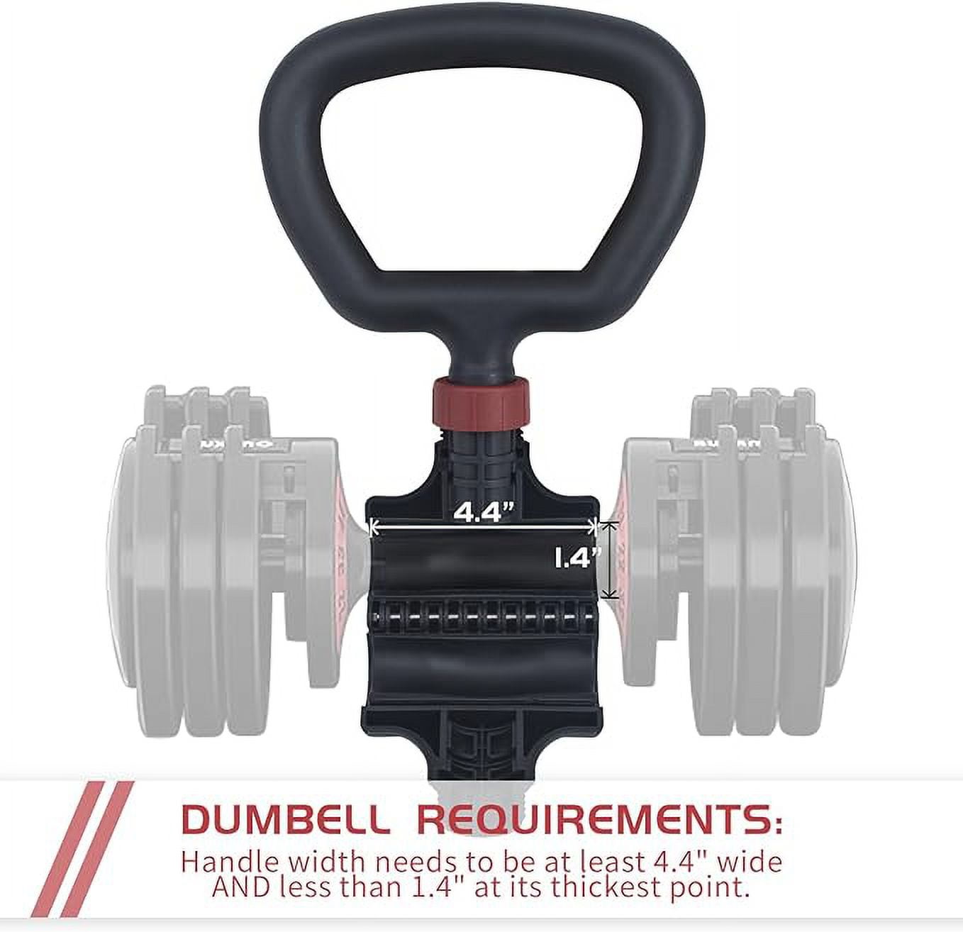Dumbbell Barbell Converter, EZ Curl Bar,Adjustable Barbell,Kettlebells Adjustable Weight,Dumbbell to Barbell Converter,Dumbbell Kettlebells Converter(8-200LB) - Image 5