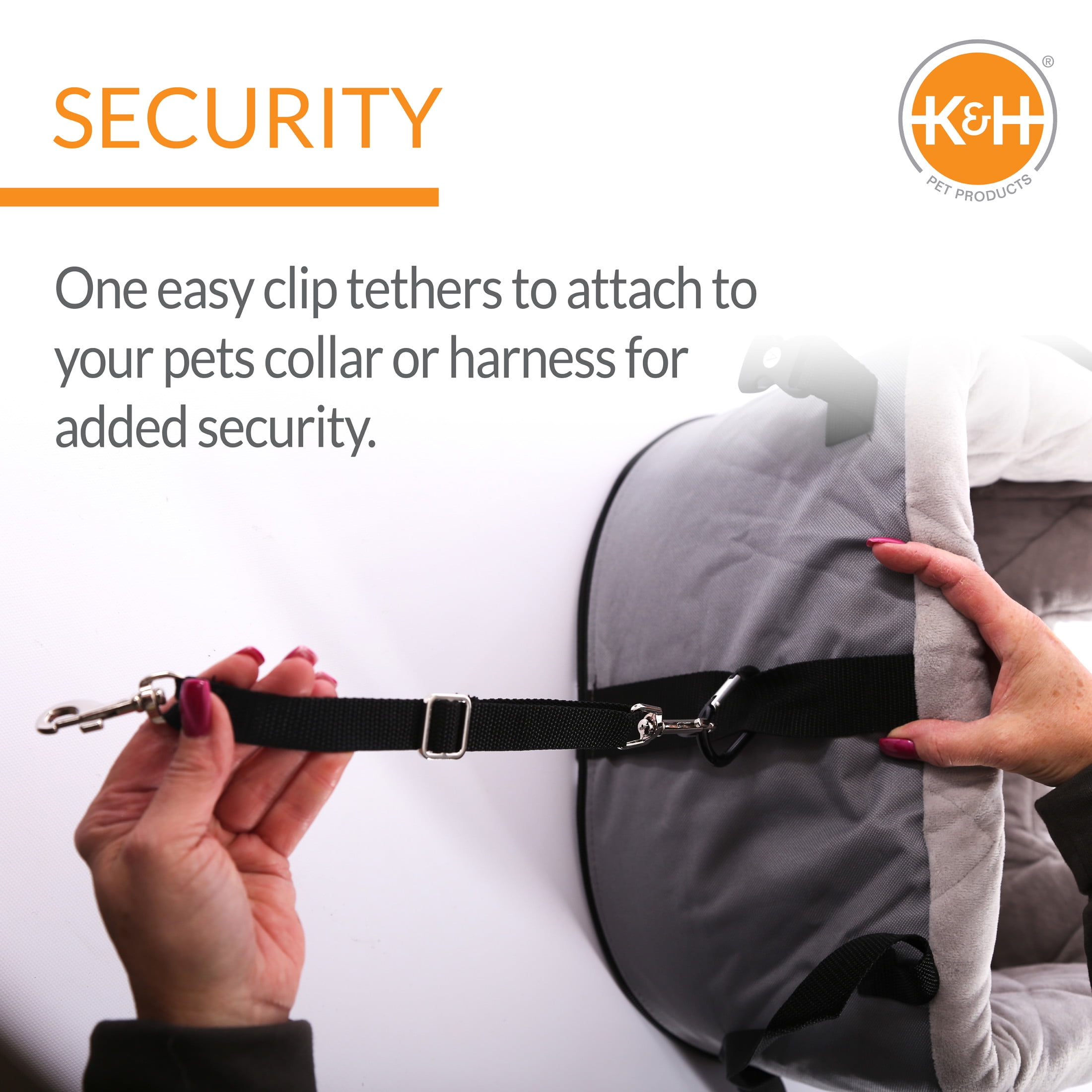 K&H Pet Products Hangin' Bucket Booster Toy Breed Dog Car Seat Tan 16 X 14.5 Inches - Image 8