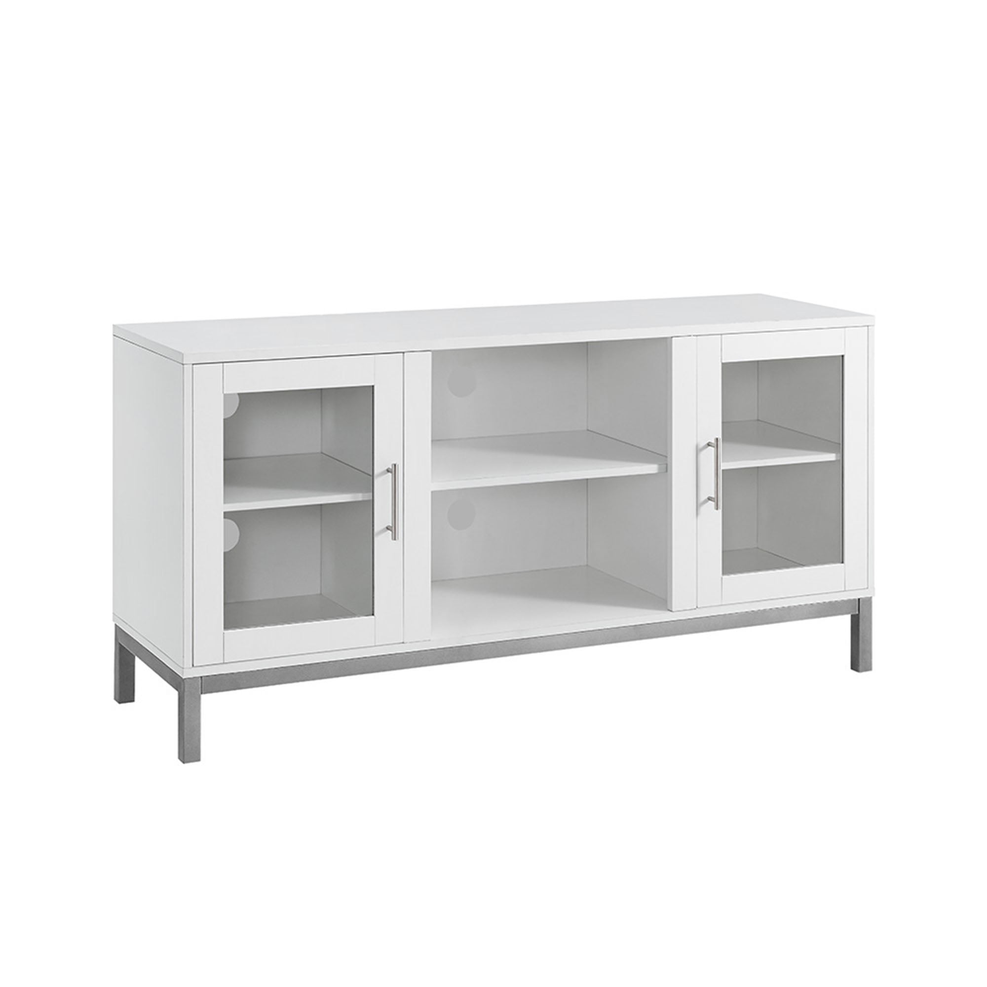 Walker Edison Modern 2-Door TV Stand for TVs up to 58", White - Image 6