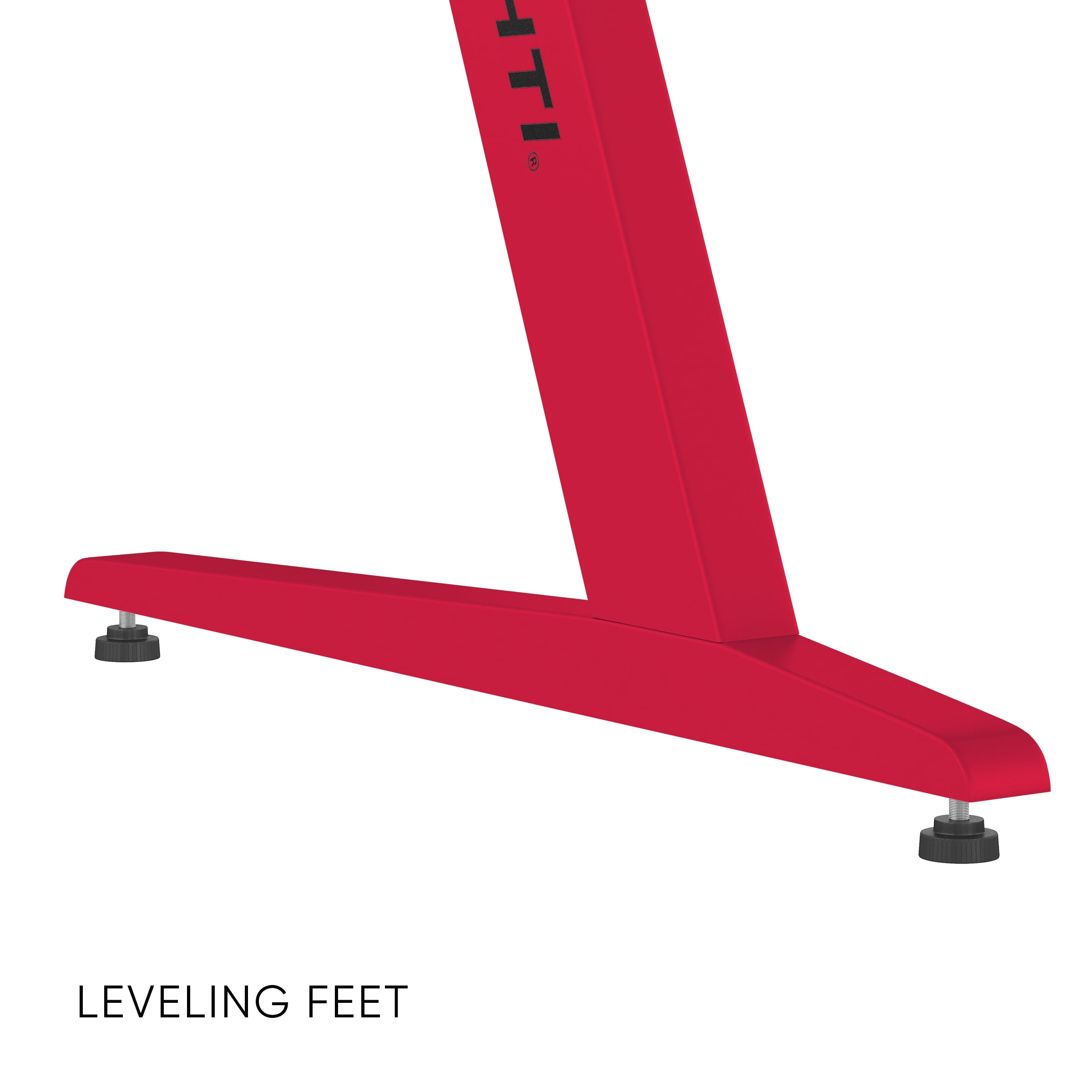 Dardashti 29.72" Gaming Desk with built in LED Lights in Ruby Red - Image 3