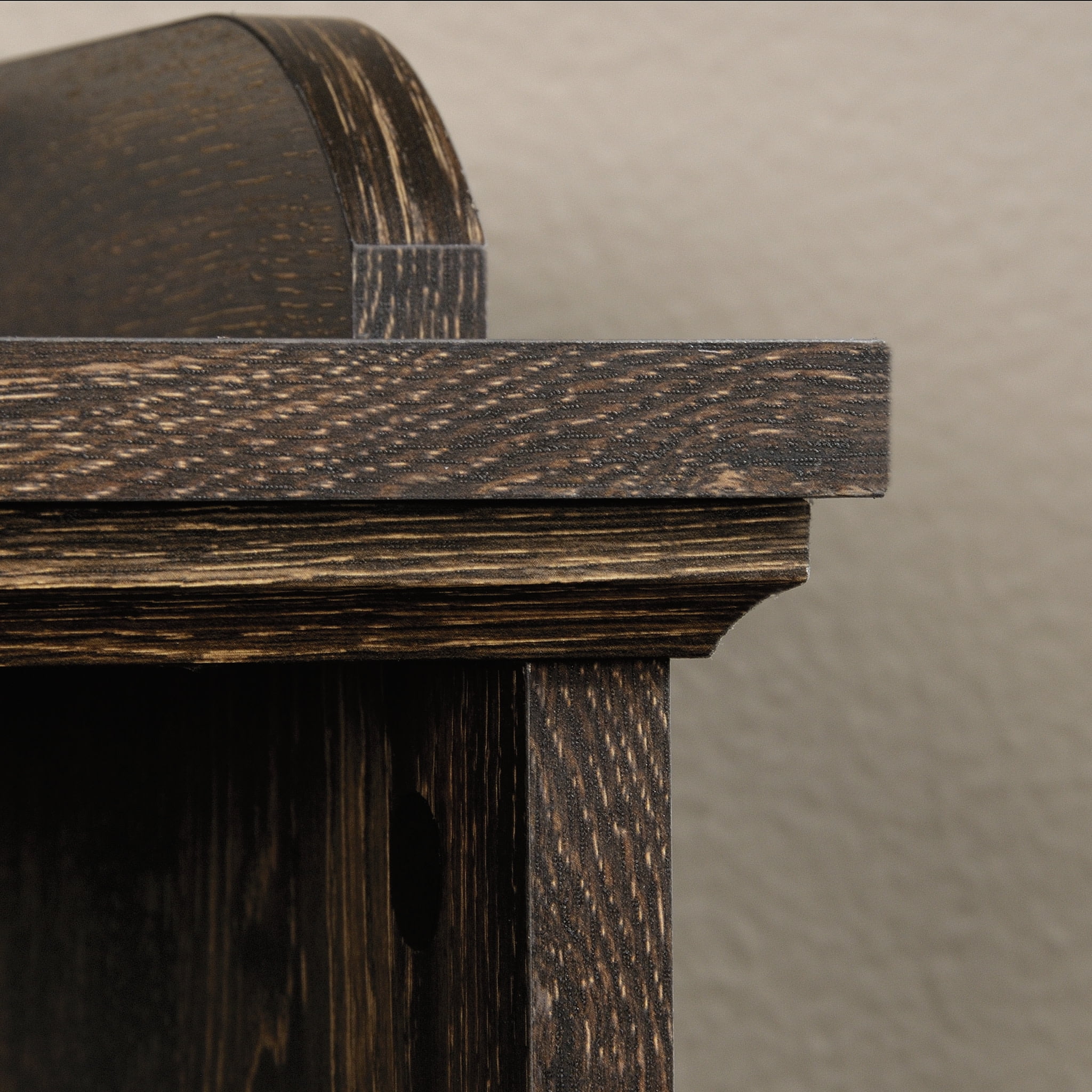 Sauder Barrister Lane 10-Cube Bookcase, Iron Oak Finish - Image 5