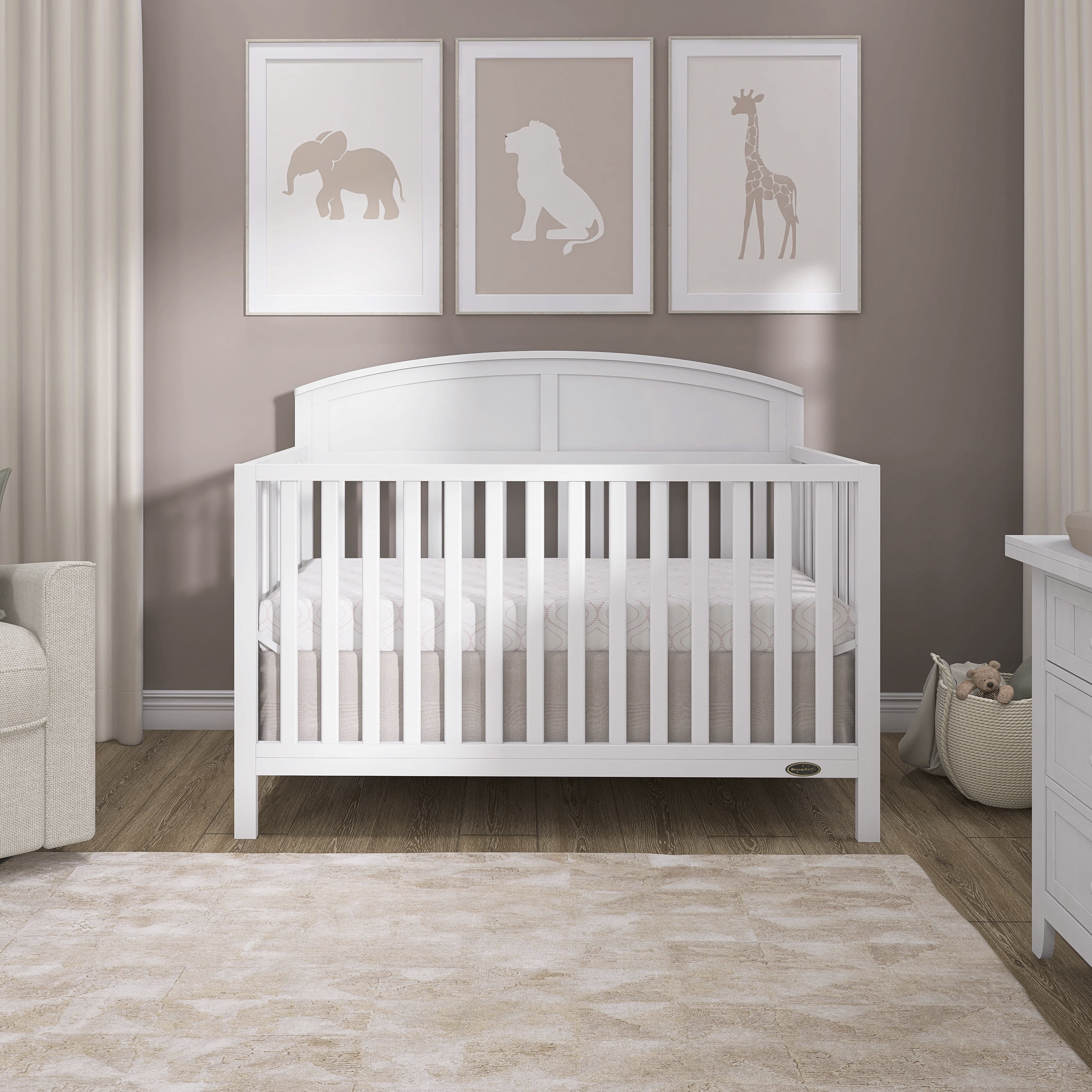 Dream On Me Storybrooke 5 in 1 Convertible Crib, White - Image 7