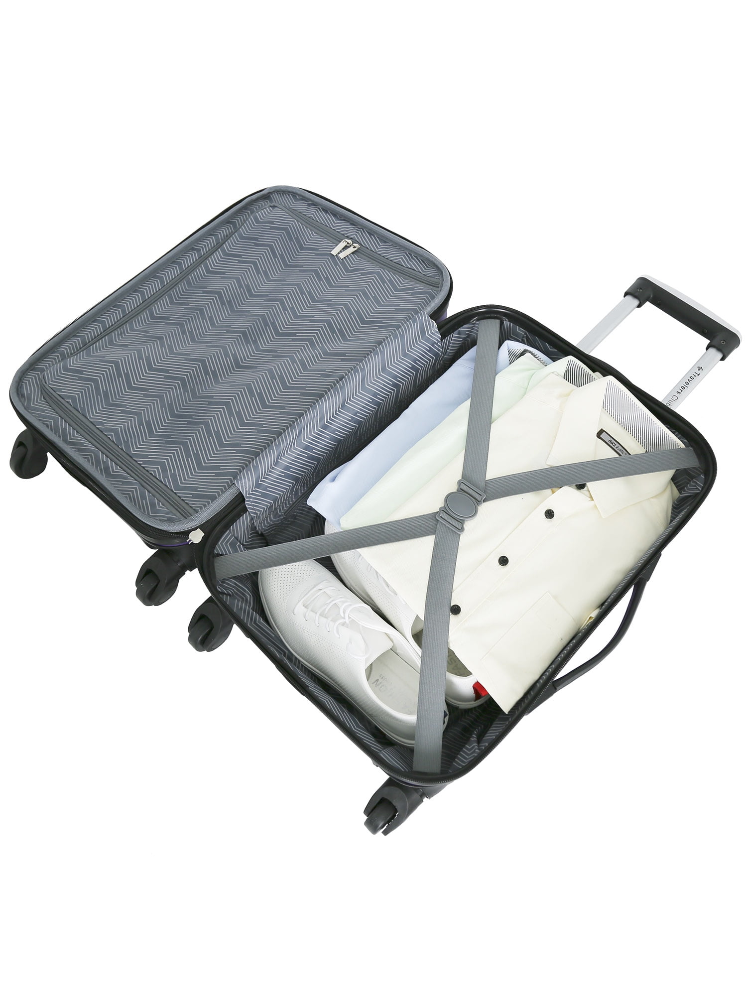 Travelers Club 20-inch Expandable ABS 20" Hard-Side Rolling Carry-On - Fuchsia - Image 2