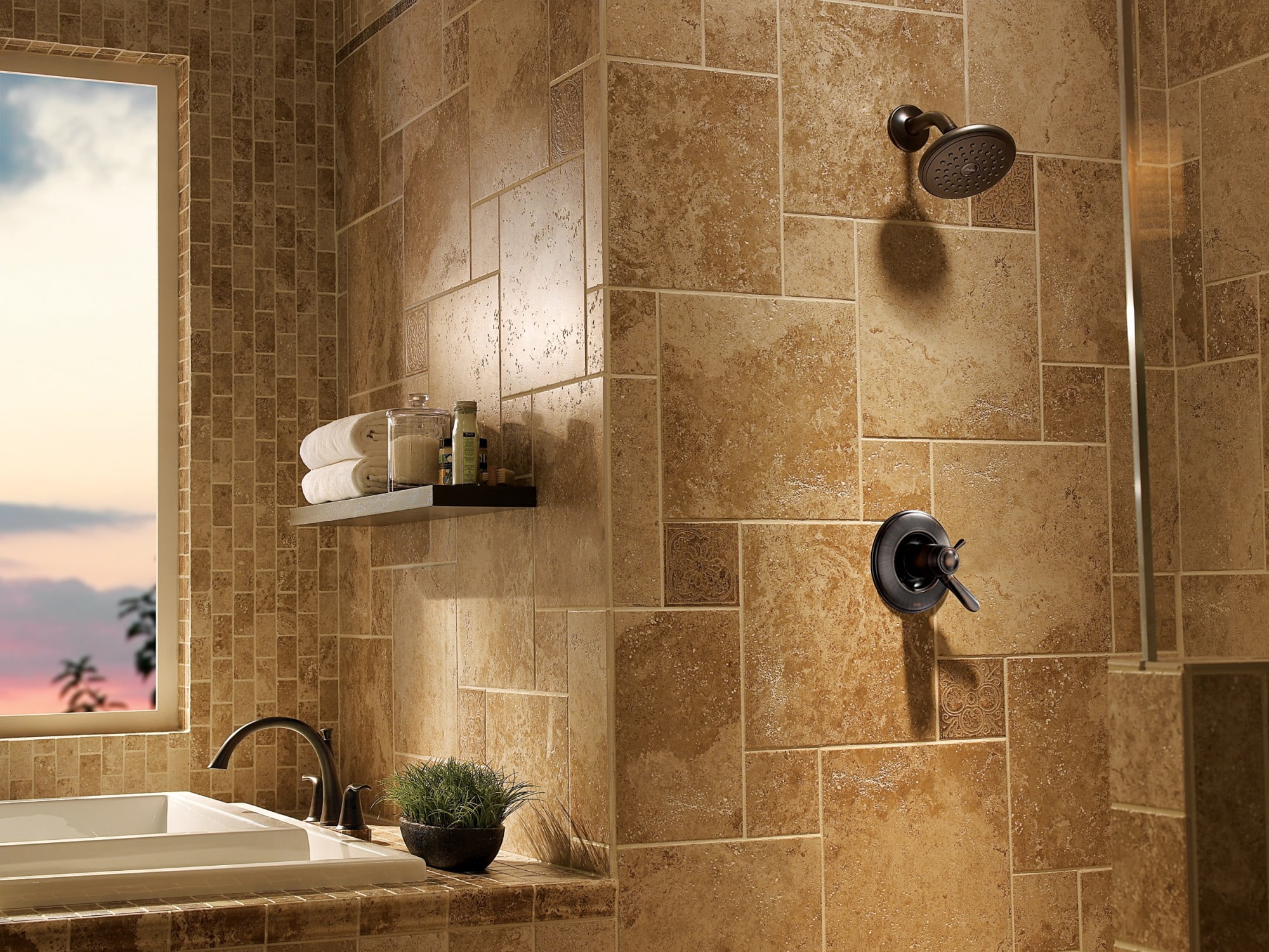 Delta Lahara Dual Function Pressure Balanced Shower Trim with Integrated Shower Trim Less Rough-in, Available in Various Colors - Image 2