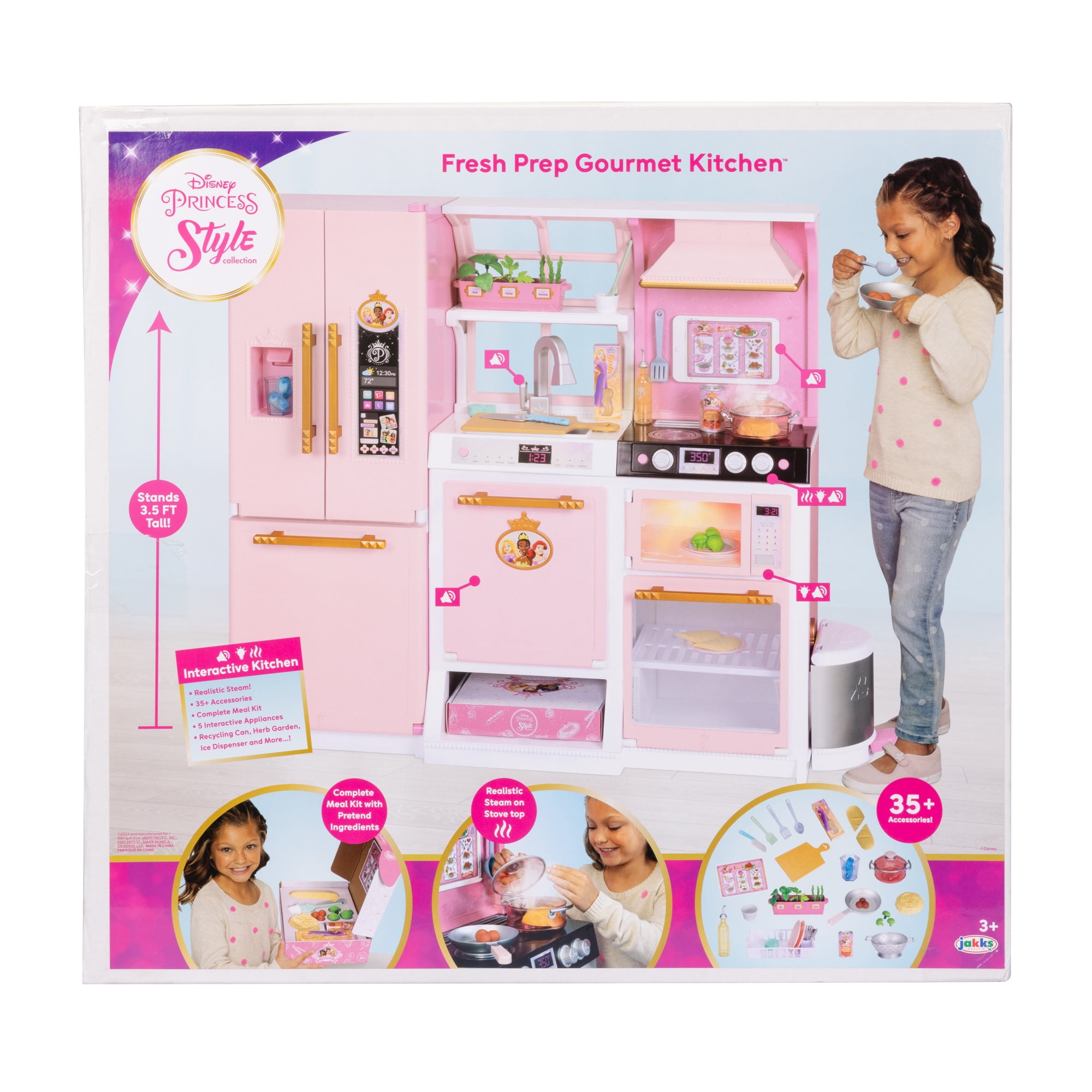 Disney Princess Style Collection Fresh Prep Gourmet Kitchen Child 3 to 6 Years, Pink - Image 4