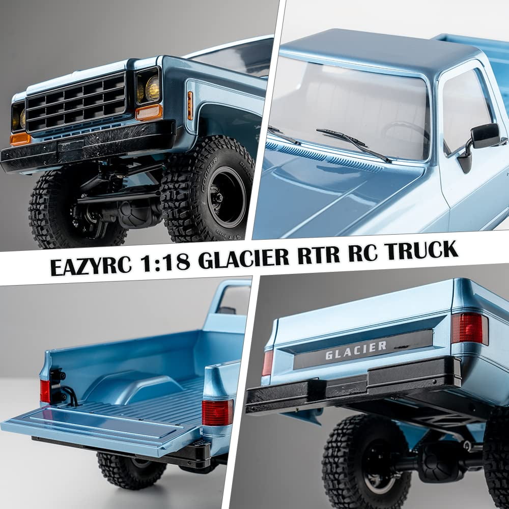 Eazyrc 1/18 Glacier RC Crawler 4WD RC Truck RTR with LED Lights 2.4GHz Remote Control Car - Image 5