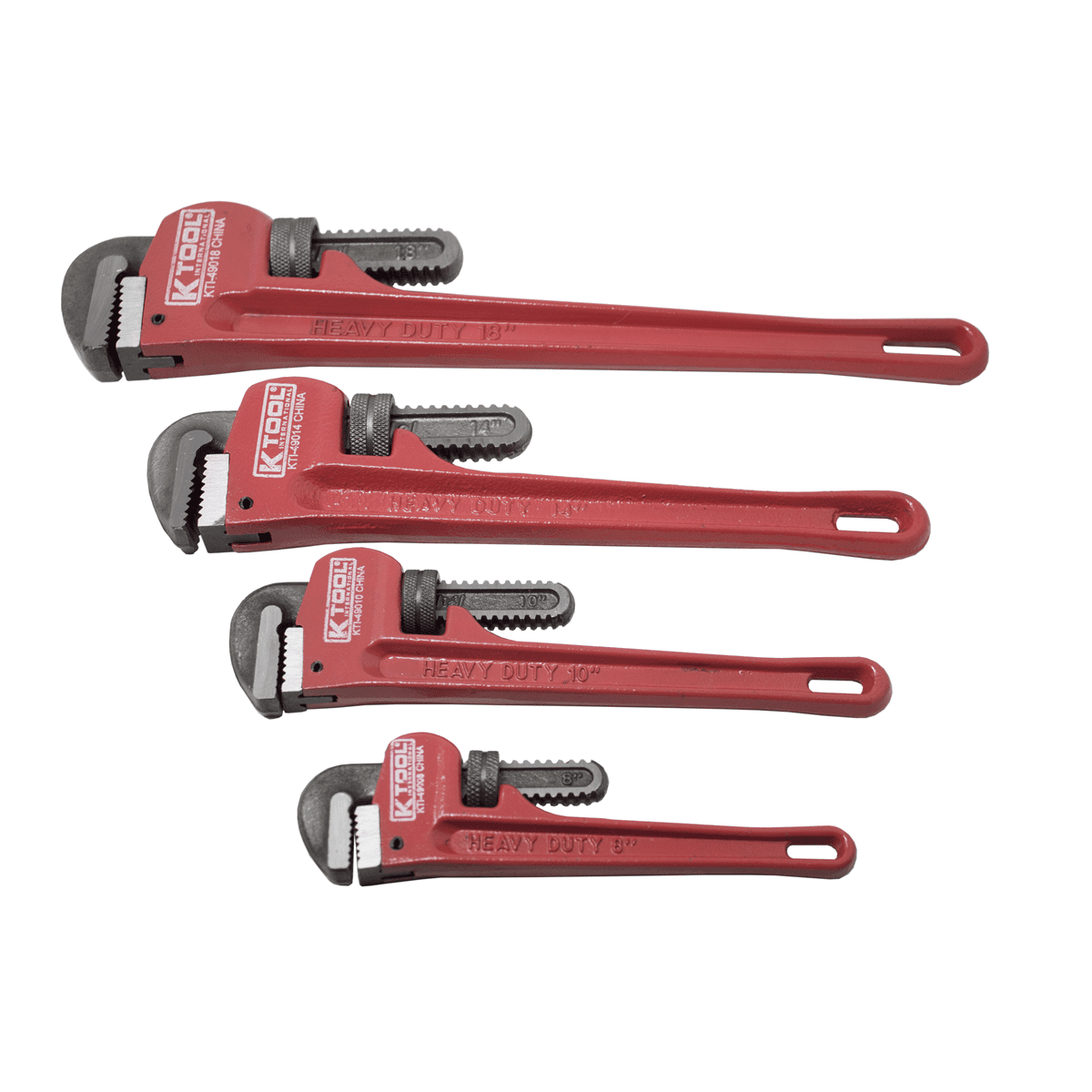 K Tool International 49000 Four Piece Pipe Wrench Set Eight To Eighteen Inch - Image 6