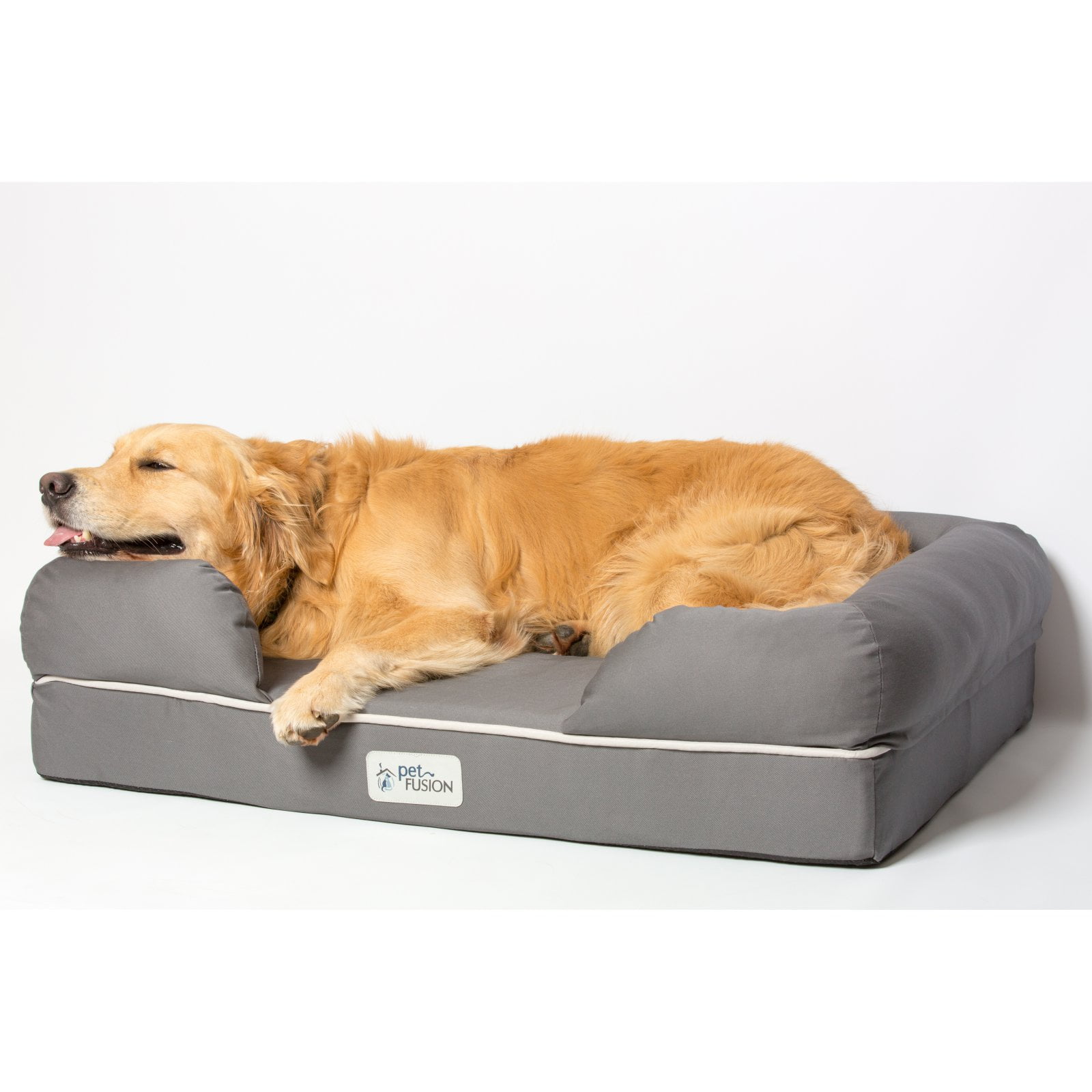 PetFusion Ultimate Dog Bed, Orthopedic Memory Foam, Medium Firmness Pillow, Waterproof Liner, YKK Zippers, Breathable 35% Cotton Cover, 1yr. Warranty,Slate Grey, X-Large (44x34") - Image 5