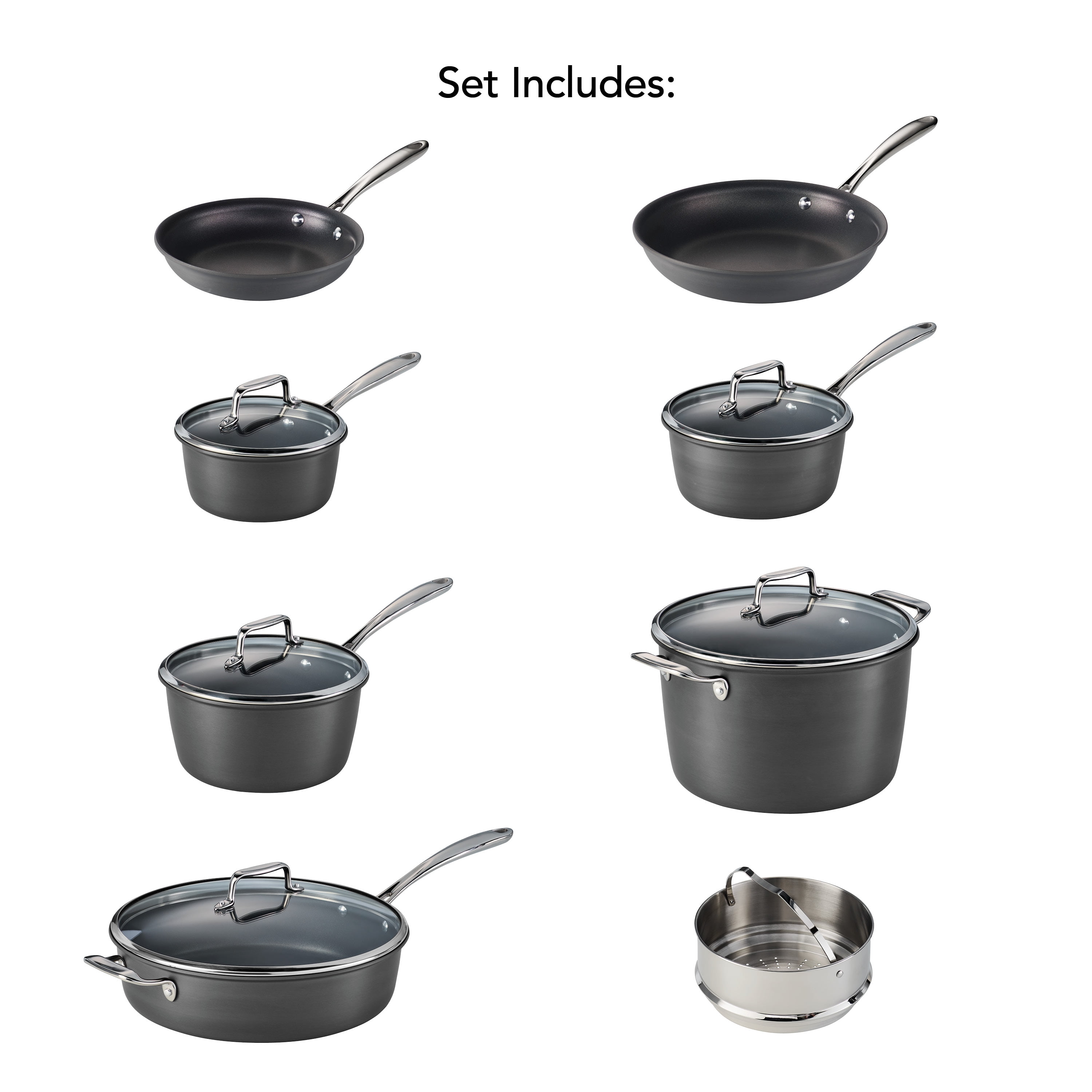 Tramontina Gourmet 13 Piece Hard Anodized Aluminum Nonstick Cookware Set - Image 6