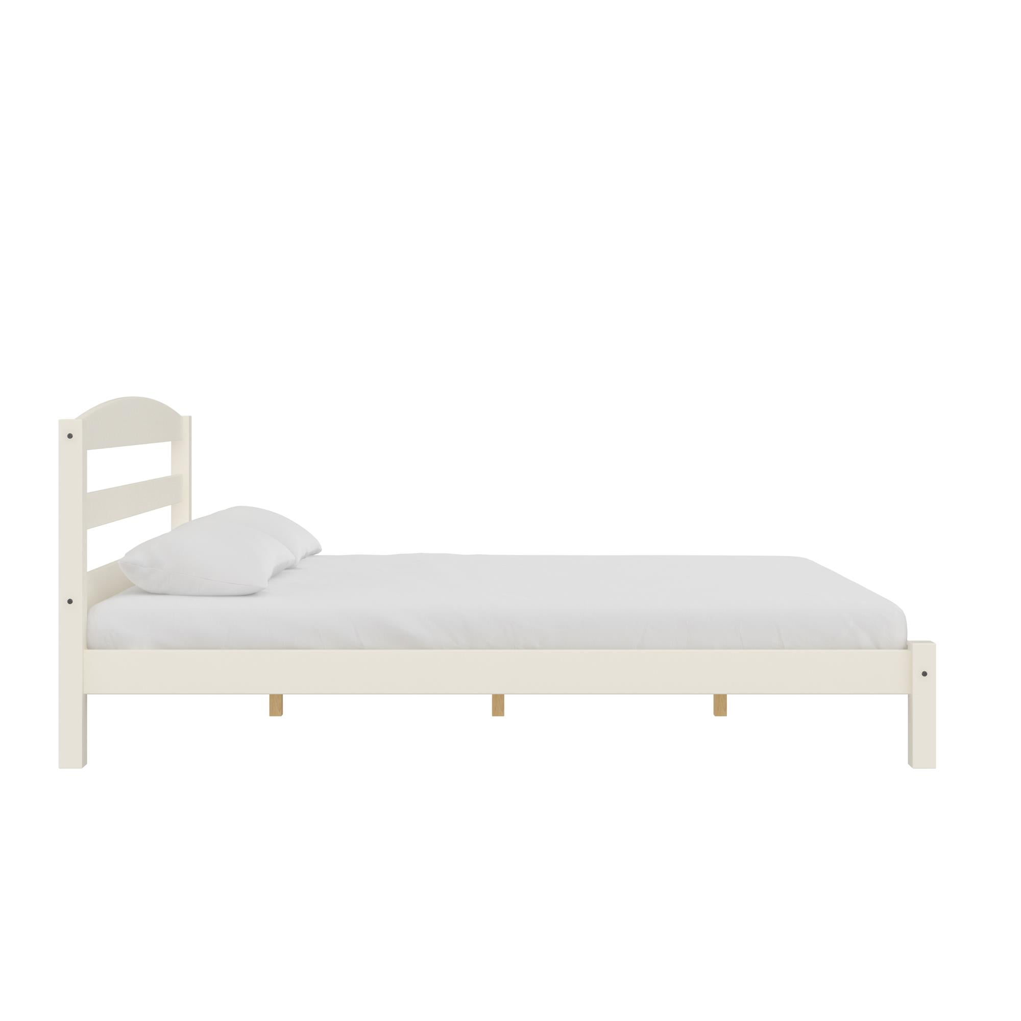 Better Homes & Gardens Leighton Solid Wood Platform Bed Frame, Full, White - Image 8