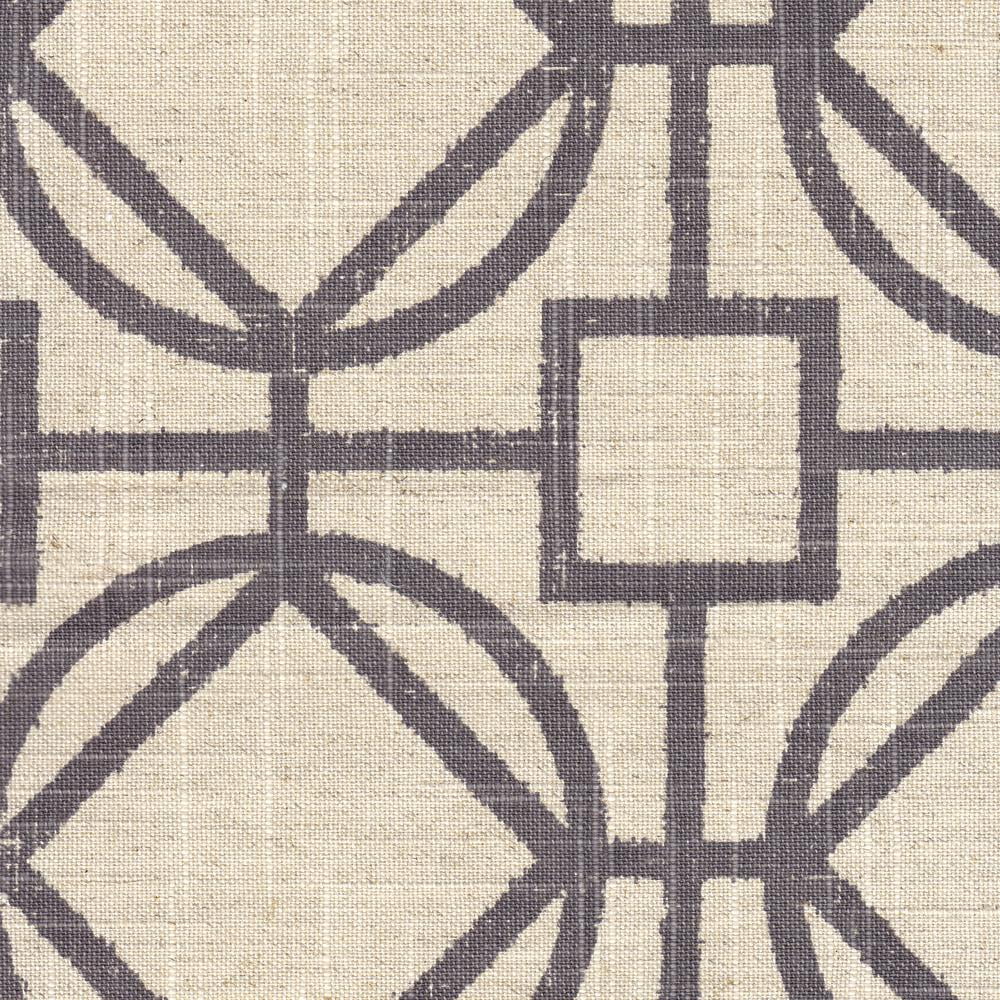 Wooden 24 Inch Counter Height Stool with Trellis Pattern Fabric Upholstery Cream and Gray - Saltoro Sherpi - Image 10