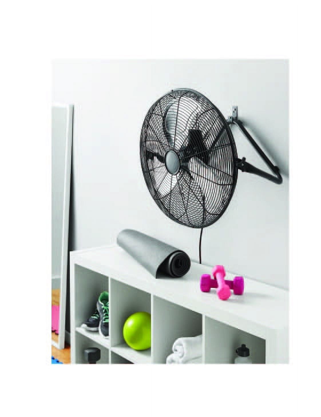 (3 pack) Mainstays 20" 3-Speed High Velocity Tiltable Black Steel Floor Fan - Image 5