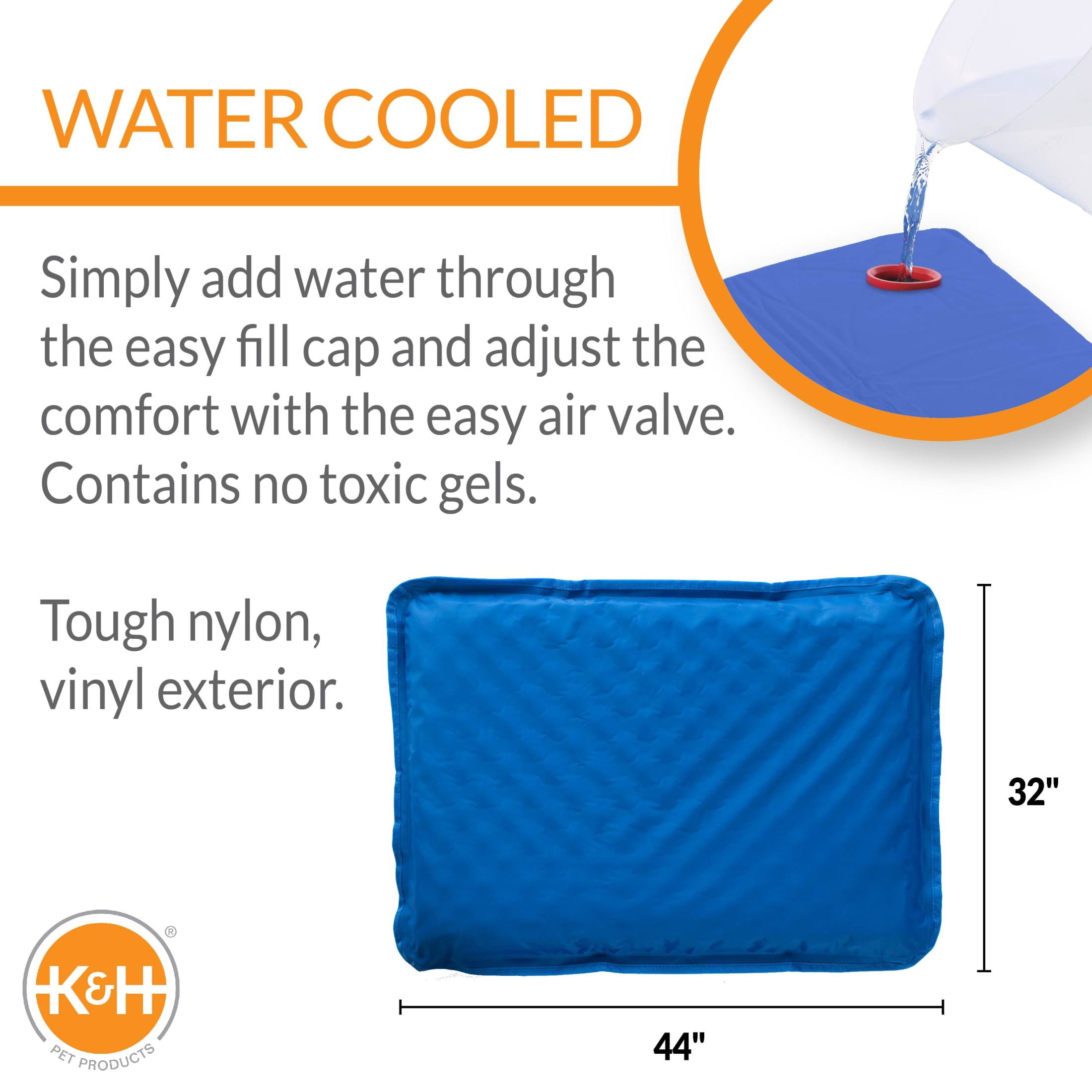 K&H Pet Products Coolin' Comfort Bed Blue Large 32 X 44 Inches - Image 4