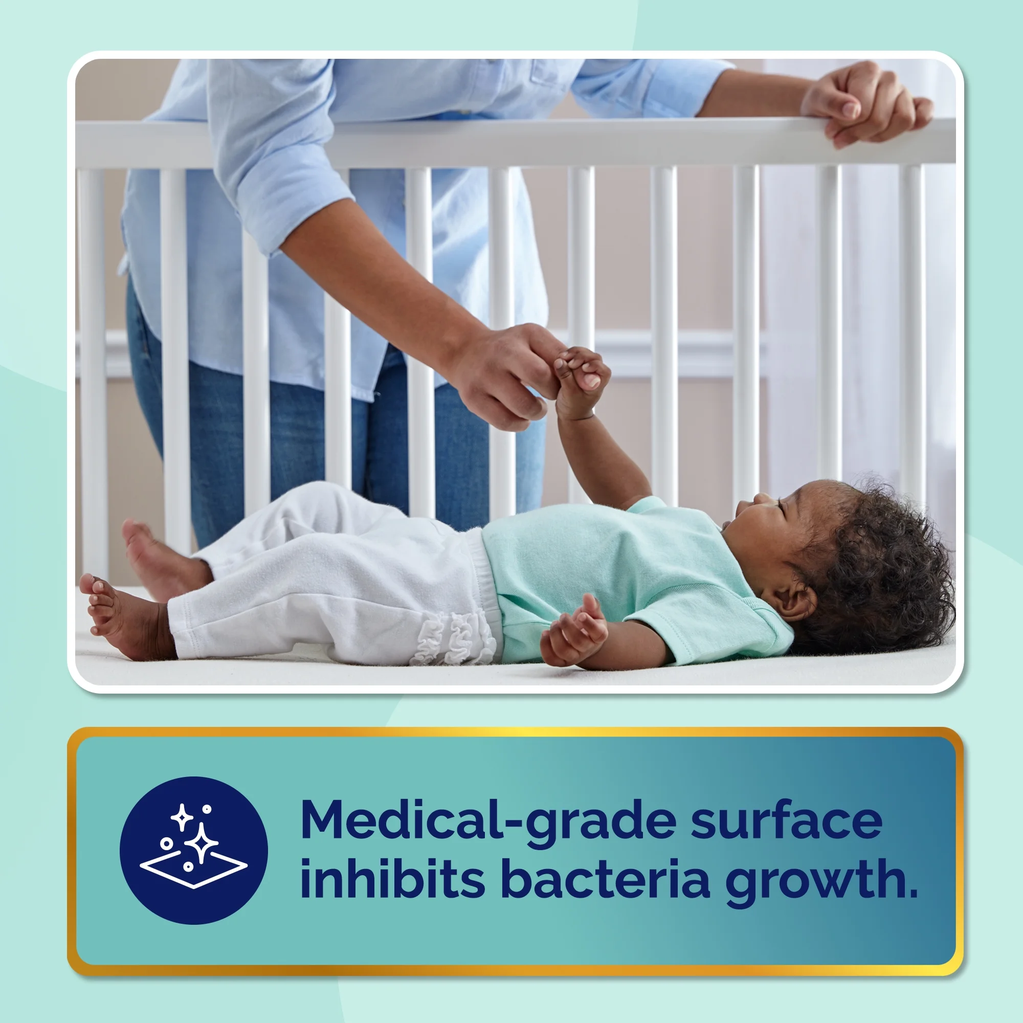 Kolcraft Fresh Start Premium Foam Baby Crib Mattress and Toddler Mattress - Image 4