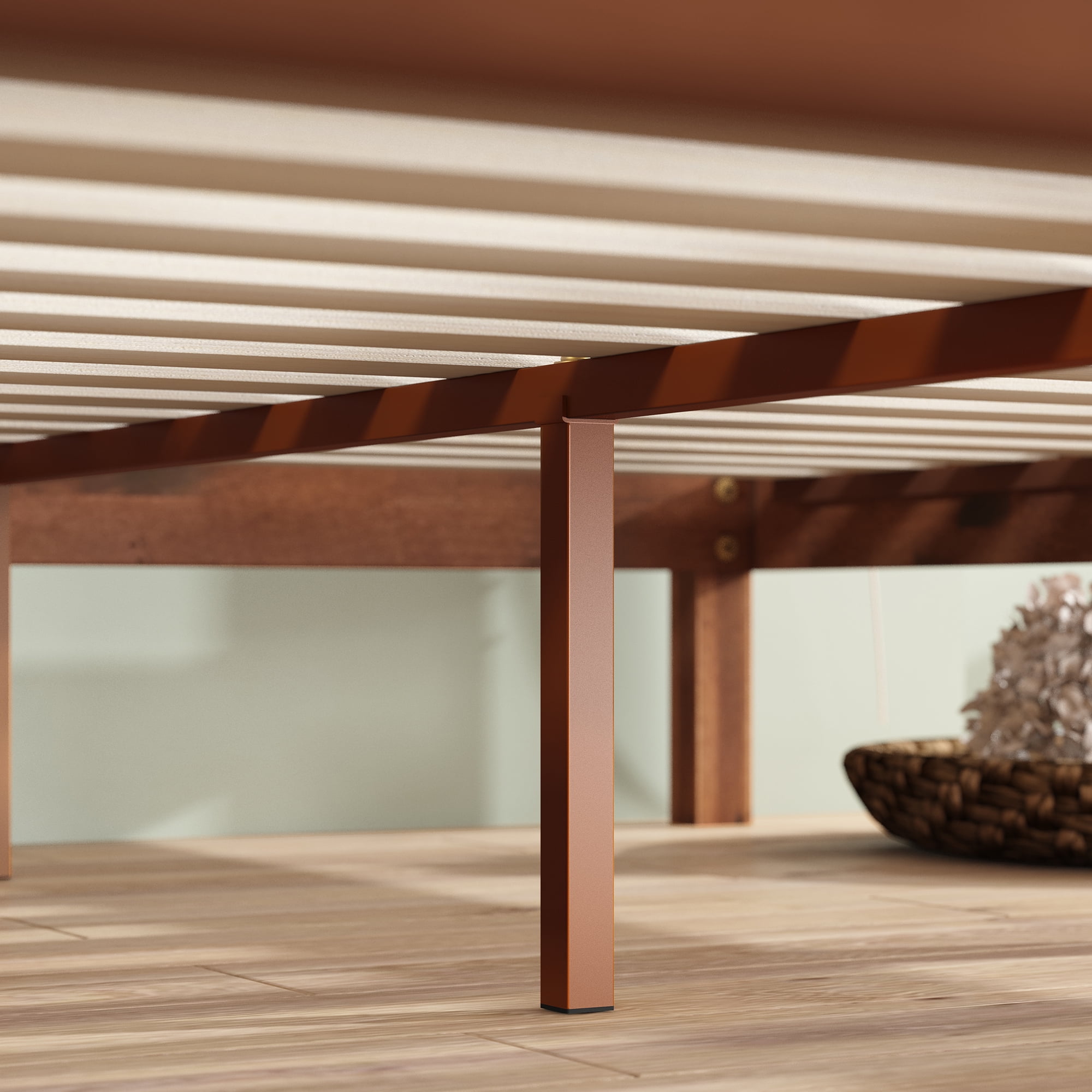 Zinus Vivek 37" Wood Platform Bed Frame with Headboard, Queen - Image 6