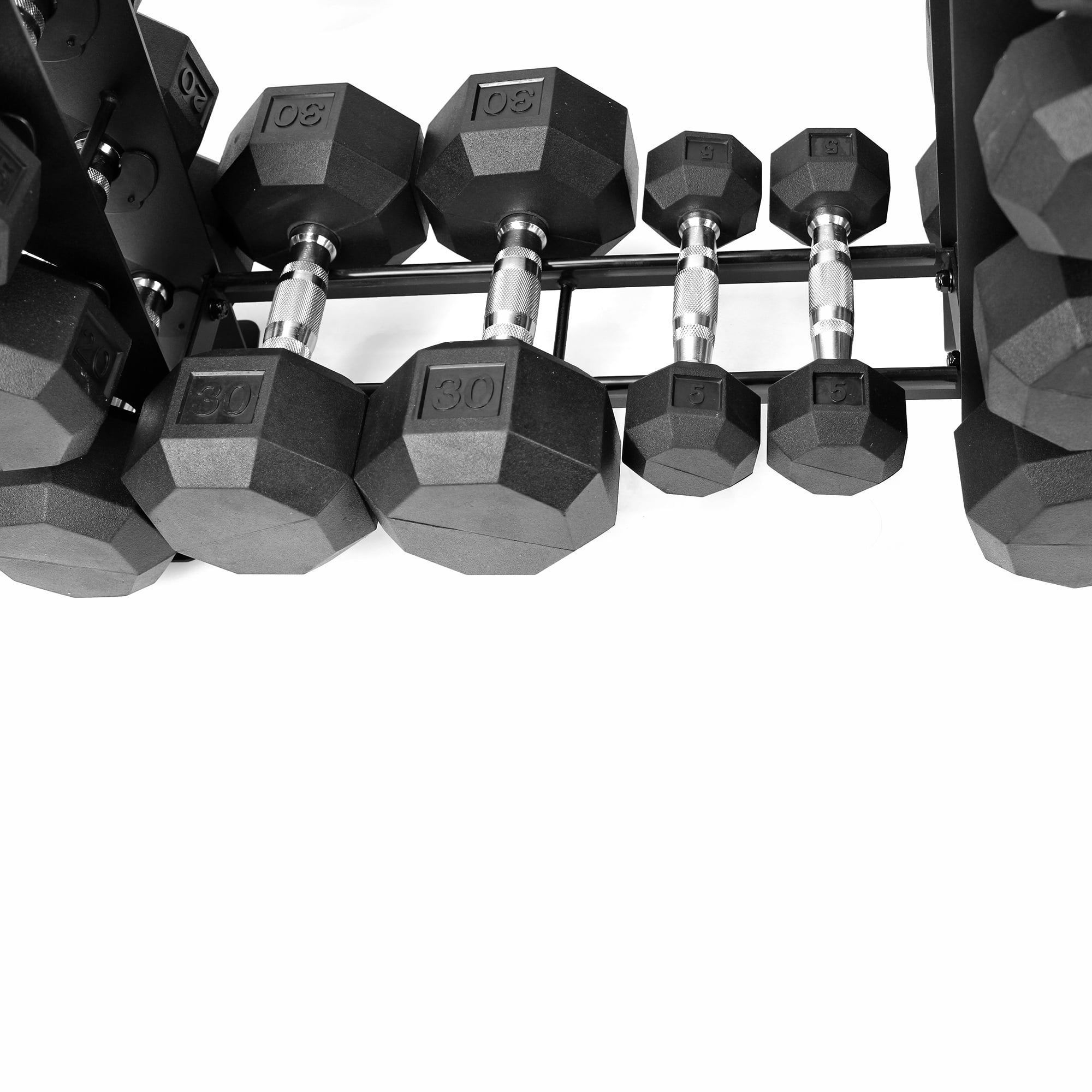 XPRT Fitness Heavy-duty Dumbbell Rack – Dumbbell Storage Rack, Holds up to 400 Lbs. – 2 Tiers Rack, Ideal for 5-30 Lbs. Dumbbells – Compact Design, Ideal Home Gym Equipment - Image 10