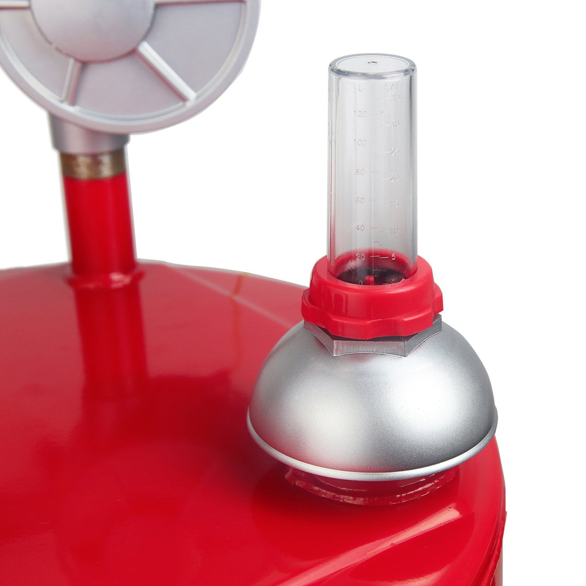 Stark 35Gal Gas Caddy Storage Fuel Transfer Tank Portable Gasoline 35 Gallon Capacity with Rotary Pump and Hose - Image 4