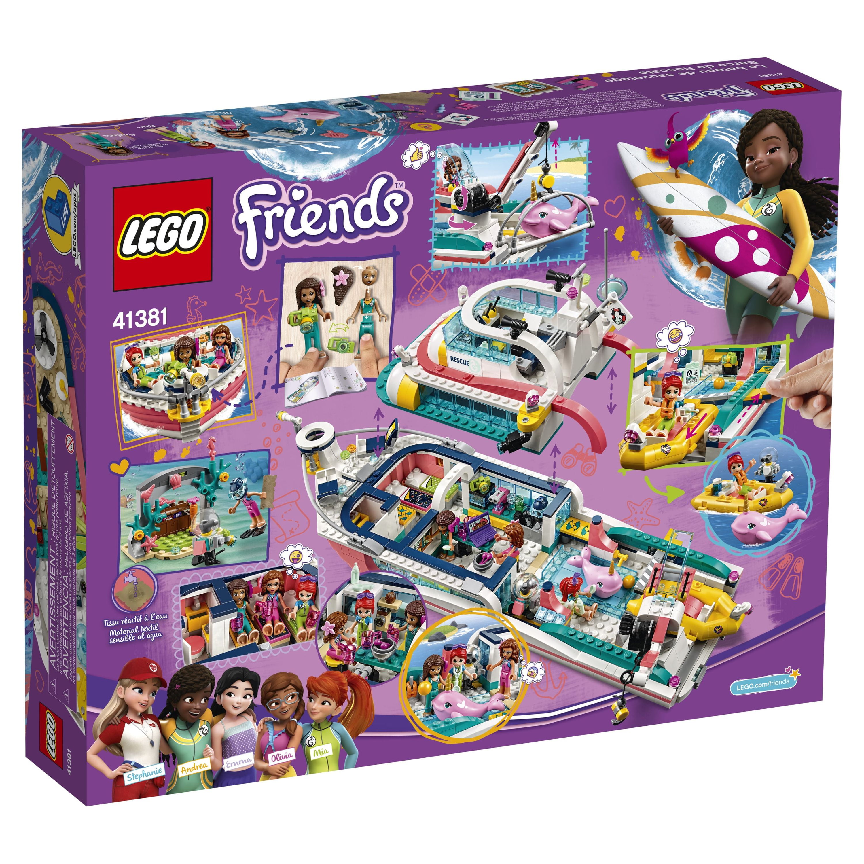 LEGO Friends Rescue Mission Boat 41381 Sea Building Kit (908 Pieces) - Image 5