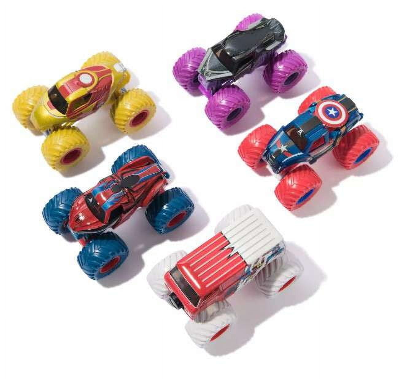 Monster Jam Marvel Heroes Vehicles 5pk - 1:64 Scale Toy - Image 2
