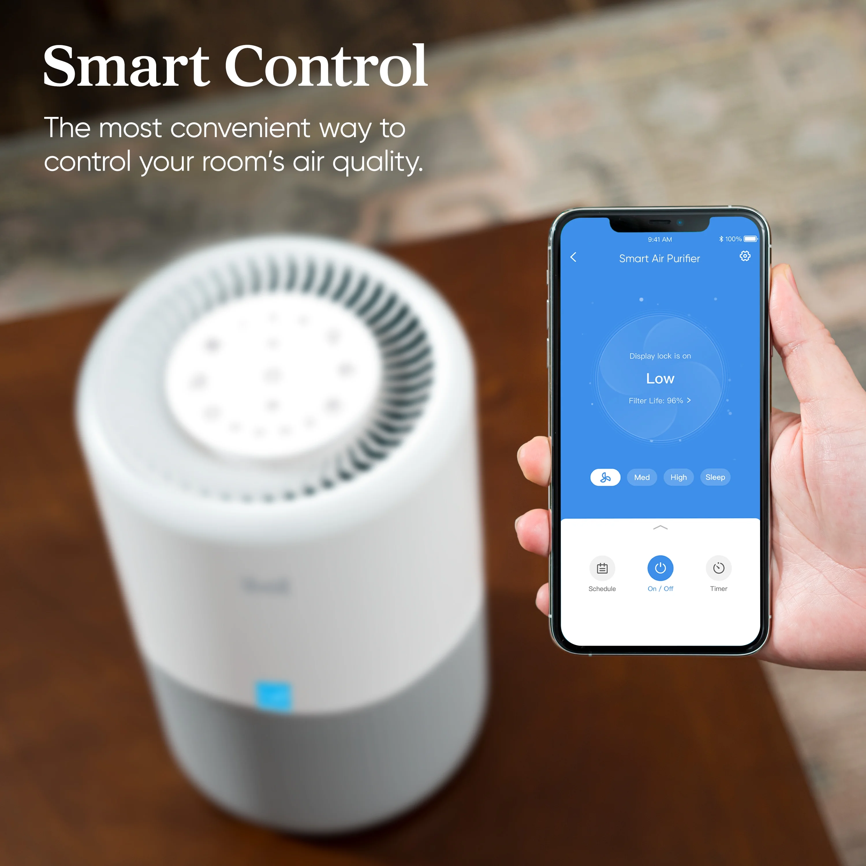 LEVOIT Core 200S-P 675 Sq Ft Smart Air Purifier - Image 3