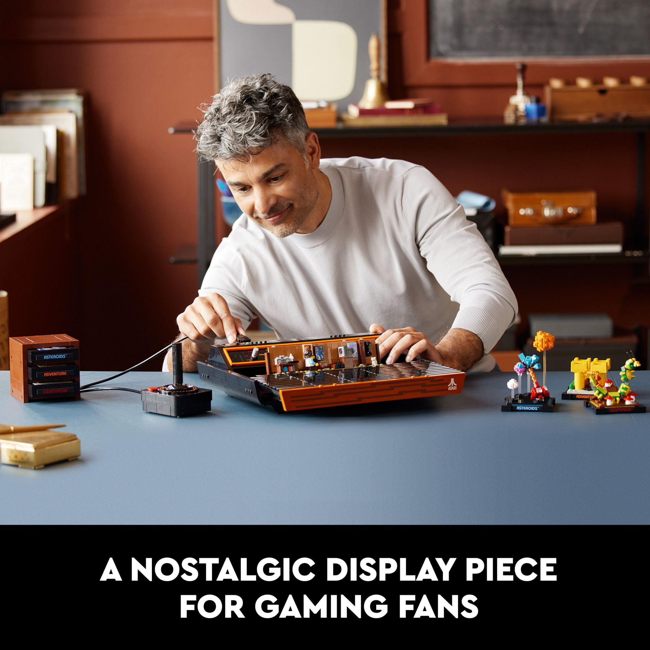 LEGO Icons Atari 2600 Building Set 10306 - Retro Video Game Console and Gaming Cartridge Replicas, Featuring Minifigure and Joystick, Nostalgic 80s Gift for Gamers and Adults - Image 6