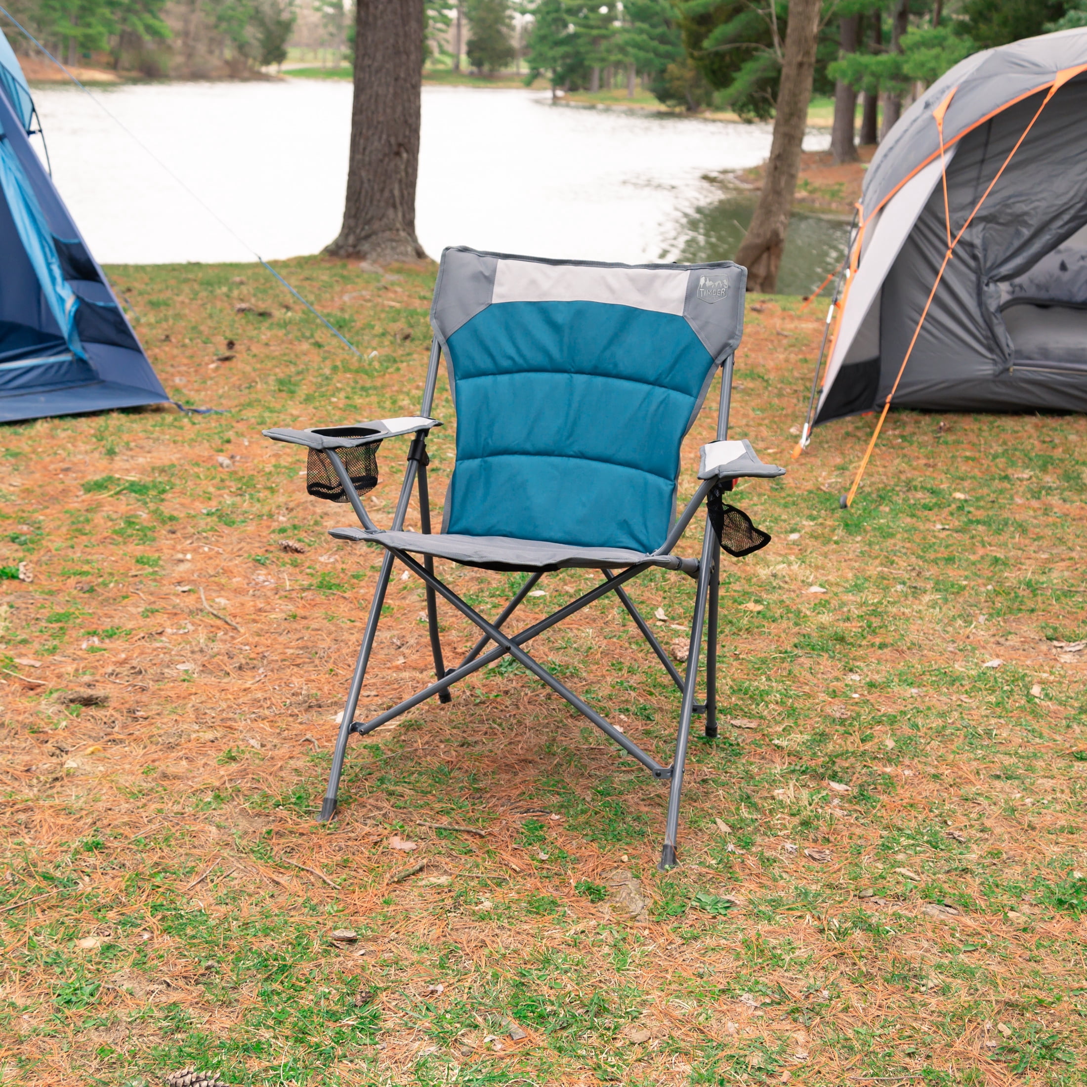 Timber Ridge Basswood Tension Camping Chair, Blue, Adult - Image 5