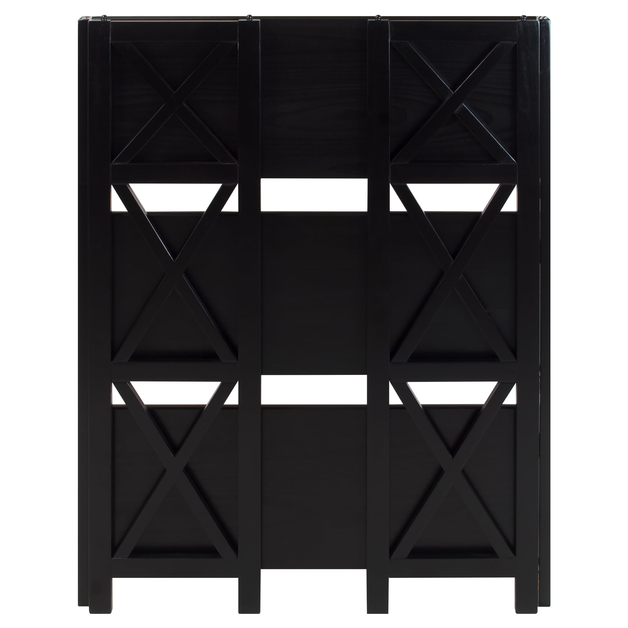 Casual Home Montego 3-Shelf Folding Bookcase -Black - Image 14
