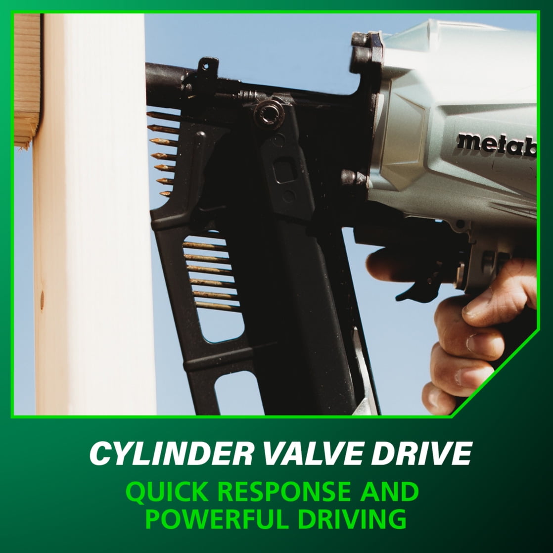 Metabo HPT Framing Nailer, Pro-Preferred Pneumatic Power Nailer & Framing Tool for Flooring, Roof Decking, Selectable Trigger & Rafter Hook, 21° 2" to 3-1/4" Plastic Collated Nails, NR83A5 - Image 8